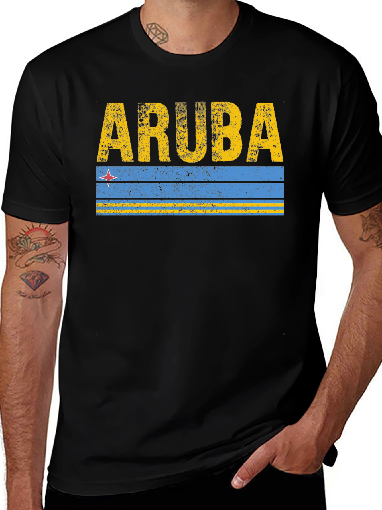 Aruba Flag Graphic T-Shirt