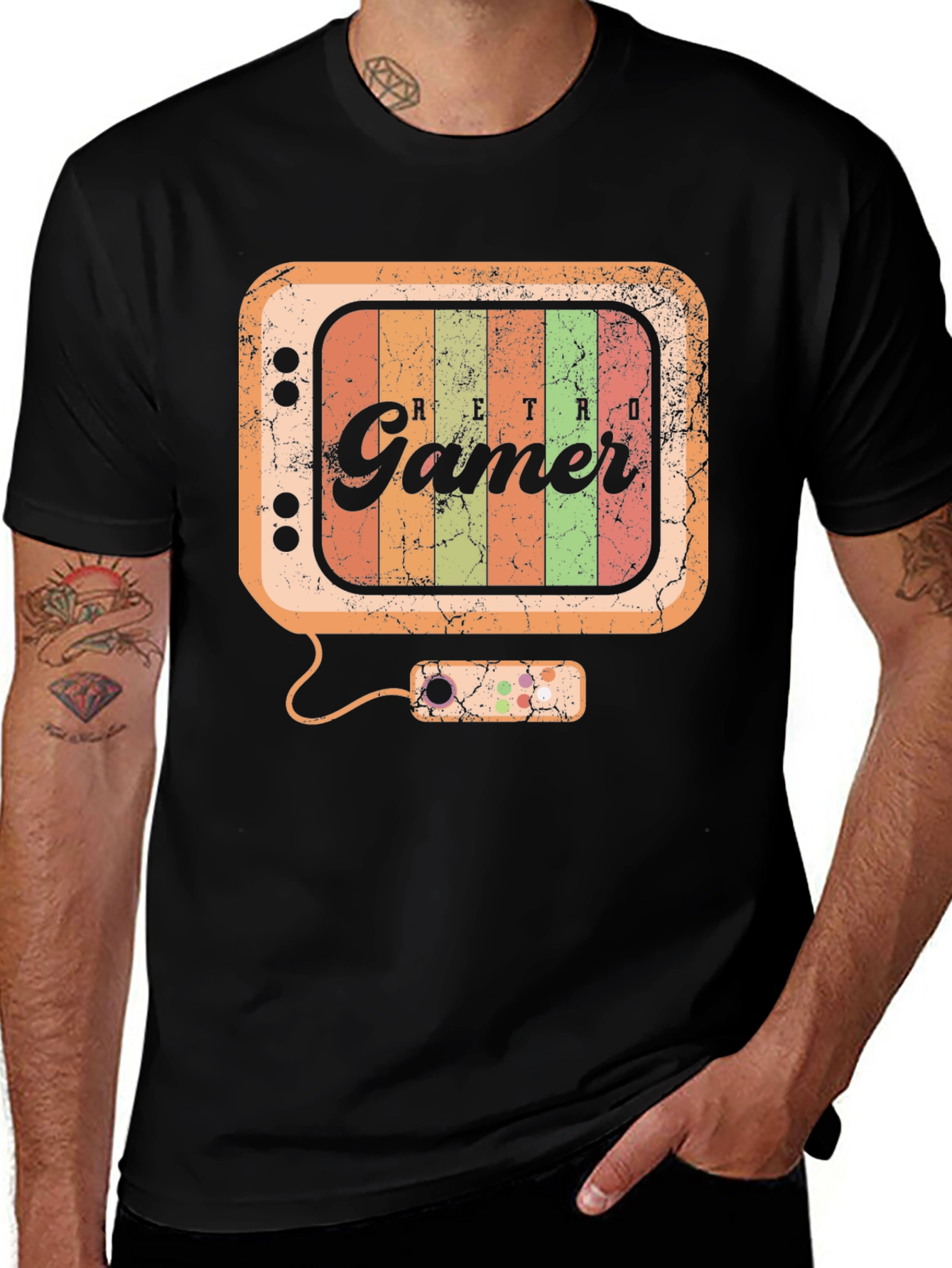 Retro Gamer T-Shirt - Vintage Style Gaming Tee