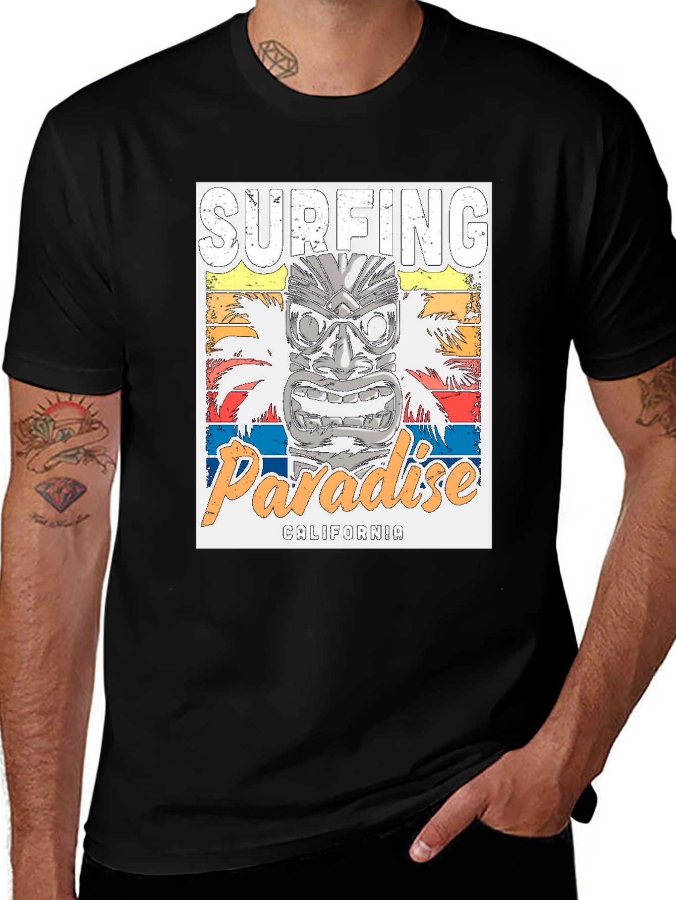Surfing Paradise California Graphic Tee