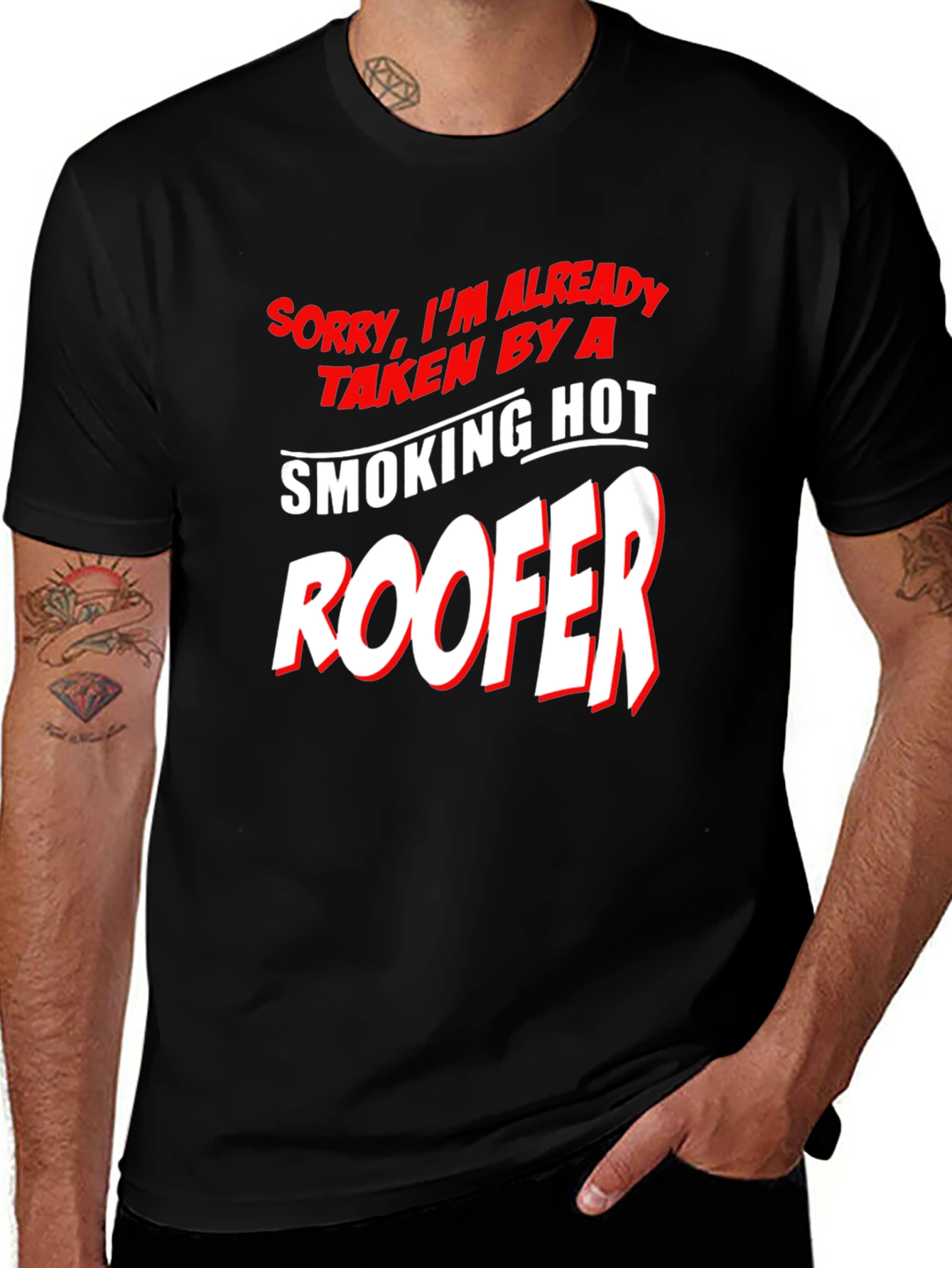 Variant 9 of Taken By A Smoking Hot Roofer T-Shirt