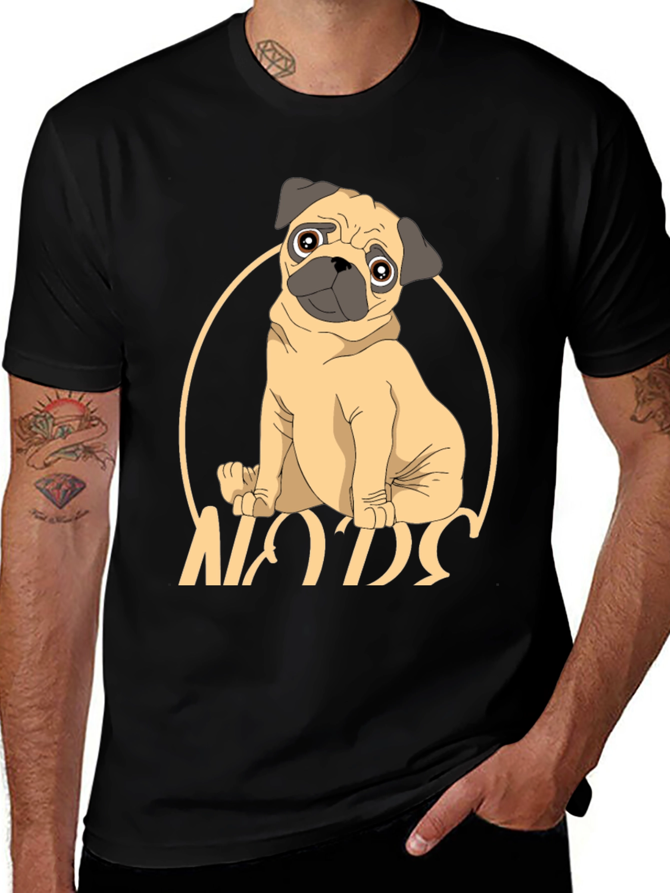 Variant 2 of Cute Pug NODS Graphic T-Shirt