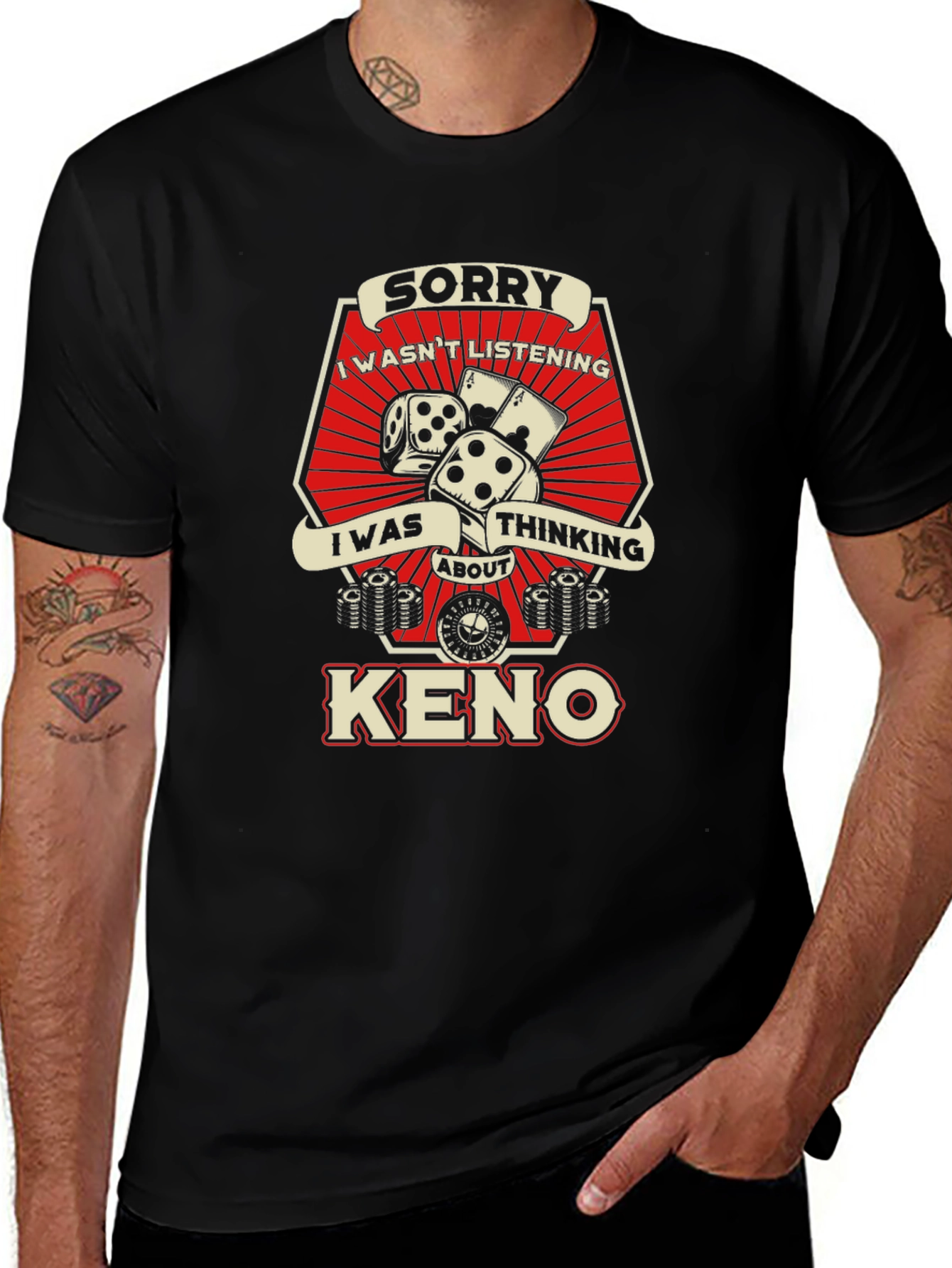 Keno Lover T-Shirt - Sorry Wasn't Listening Keno Tee