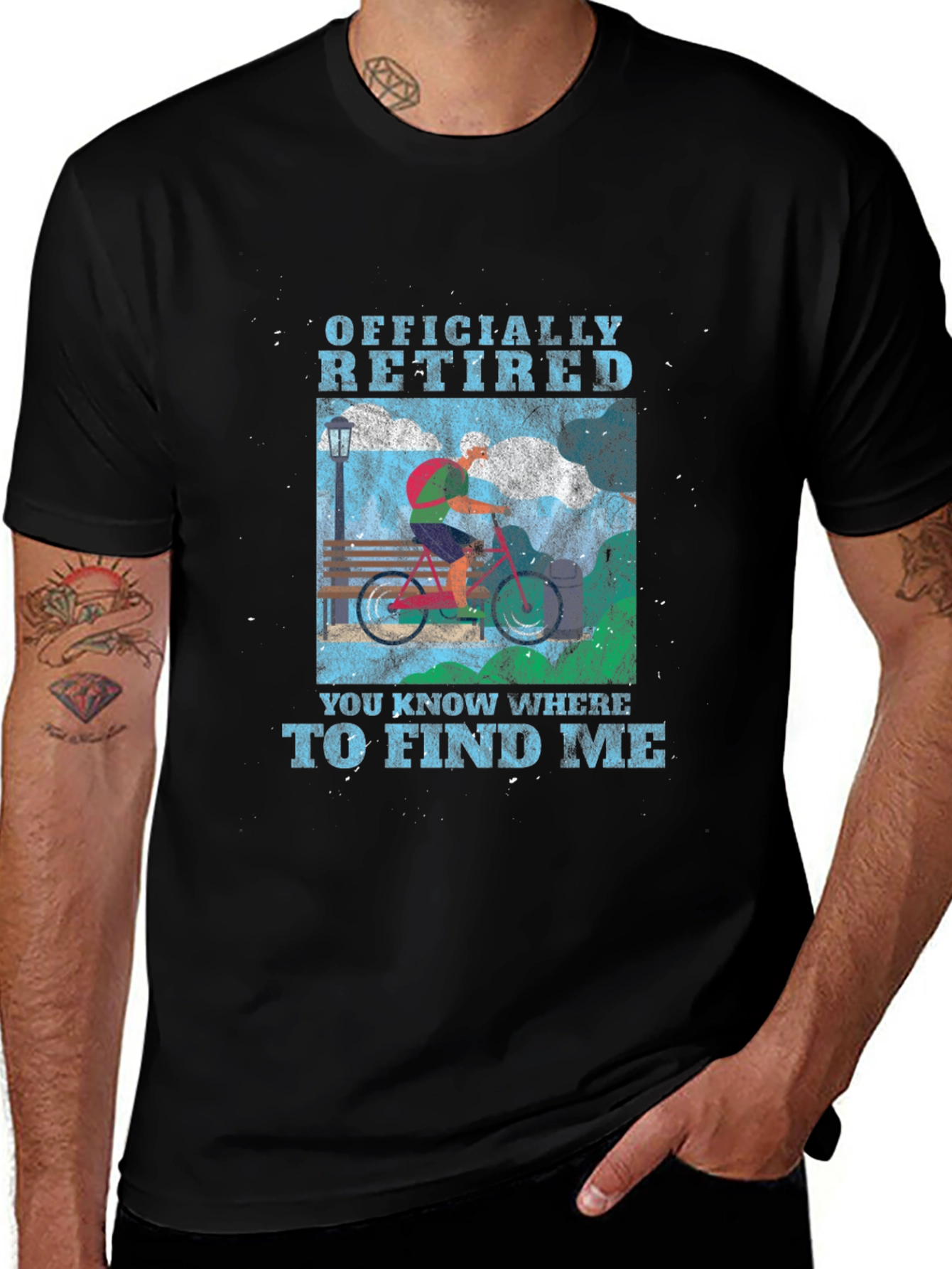 Variant 11 of Officially Retired Biker T-Shirt