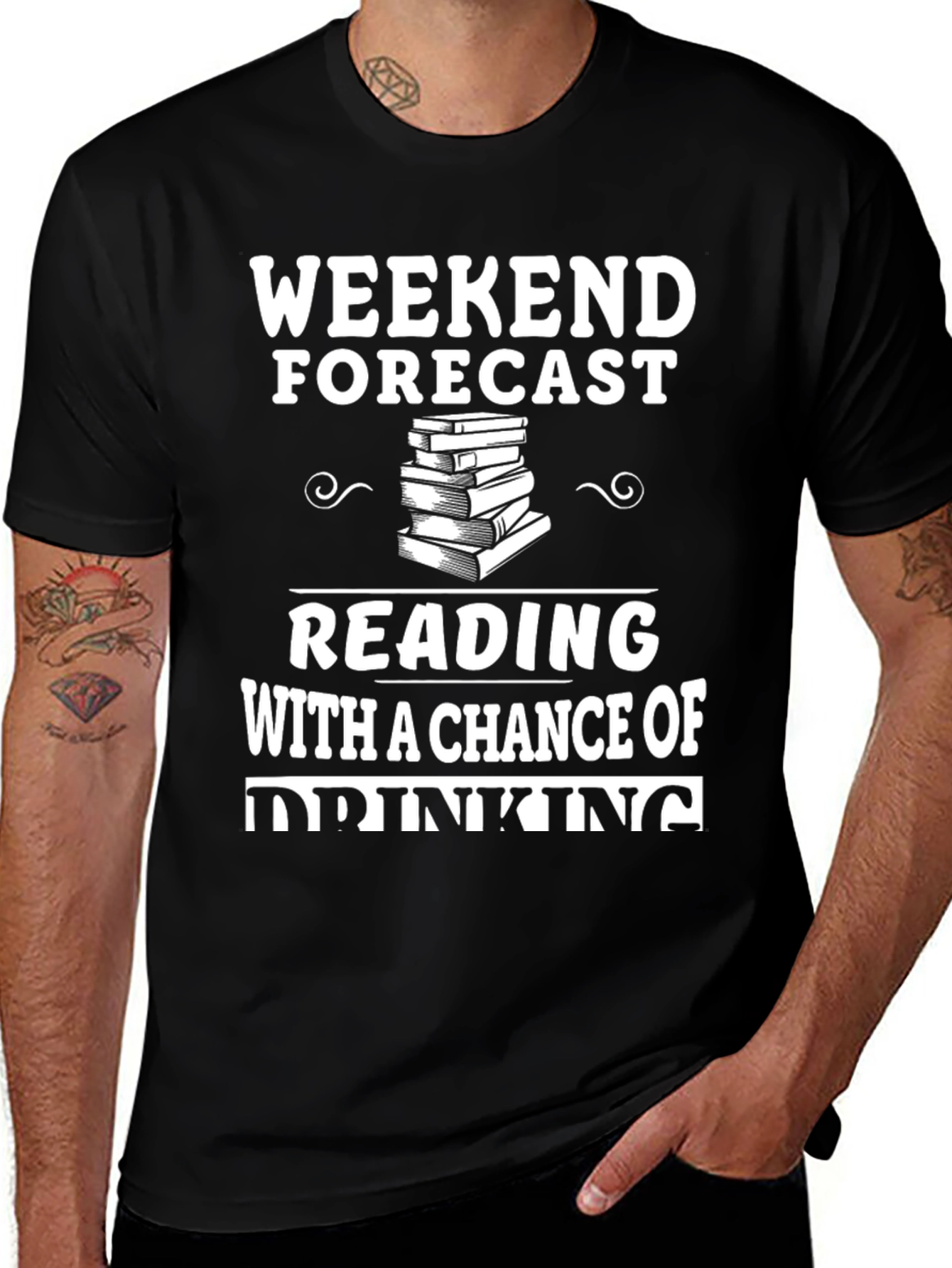 Variant 28 of Weekend Forecast Reading T-Shirt