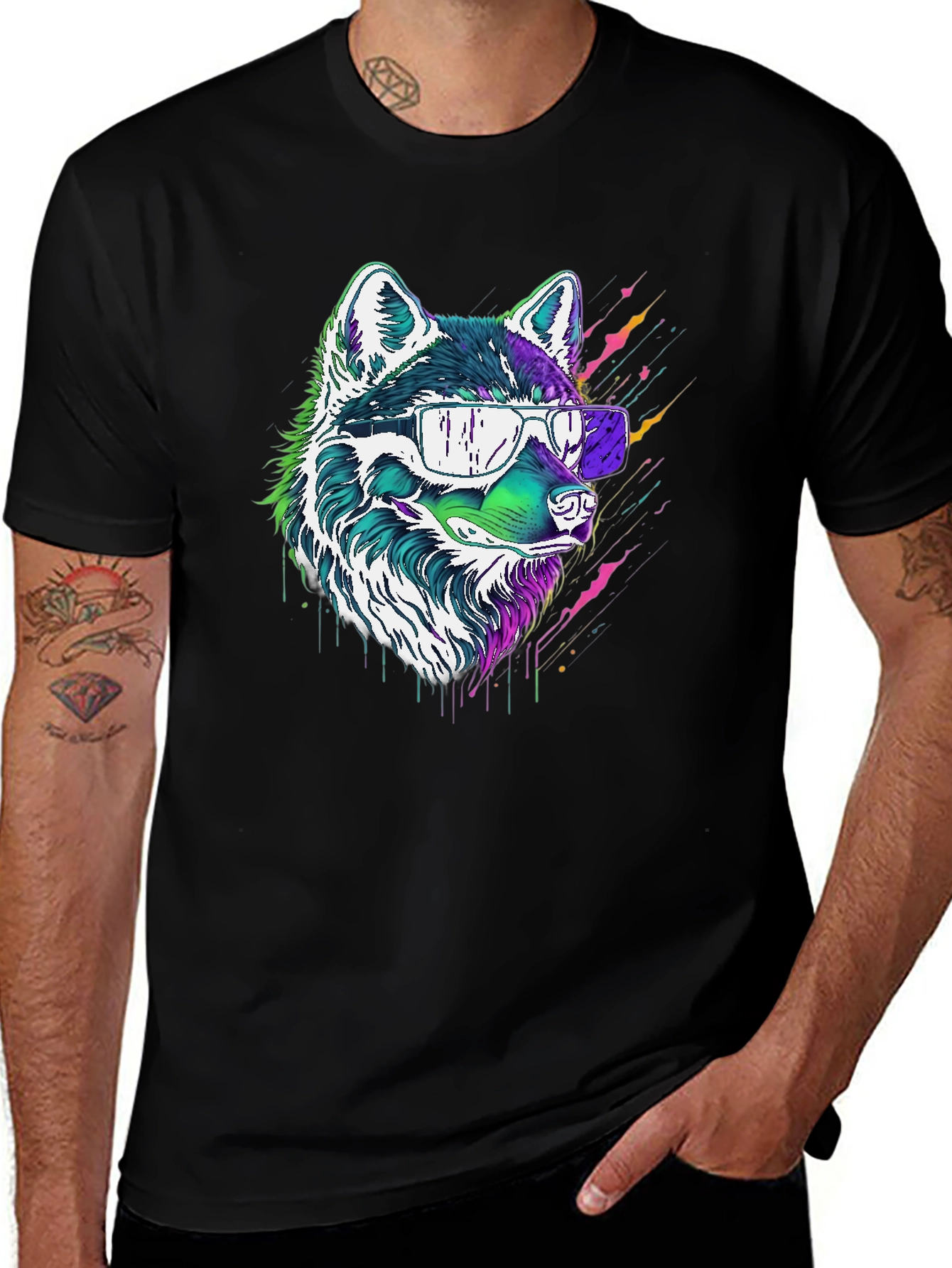 Variant 19 of Cool Wolf Graphic Tee - Stylish Streetwear