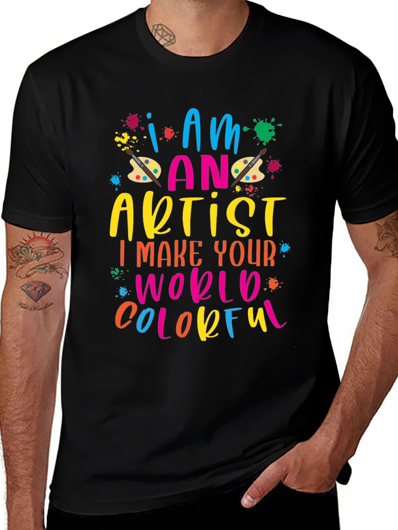I am an Artist T-Shirt - Colorful Art Design