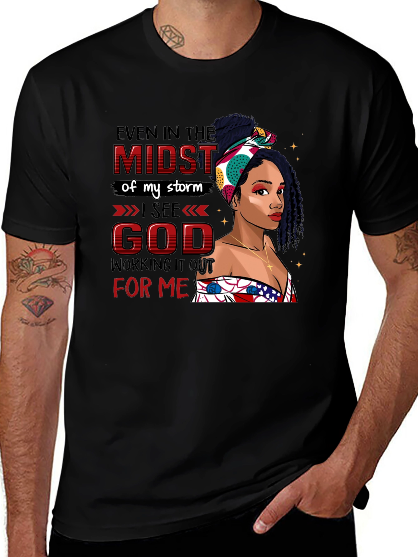 Variant 2 of Inspirational God's Grace Unisex T-Shirt