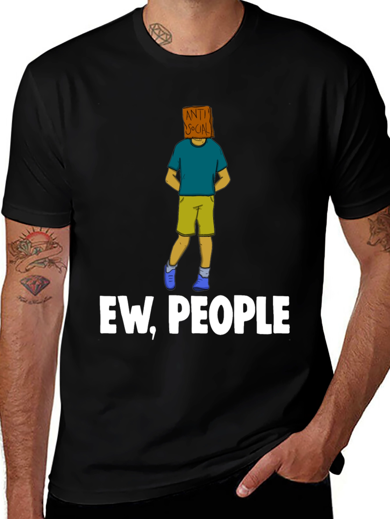 Variant 9 of Ew, People Graphic Tee - Anti Social Shirt