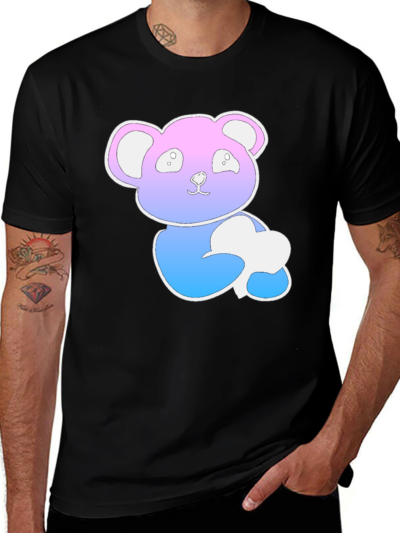 Variant 19 of Cute Pastel Panda T-Shirt