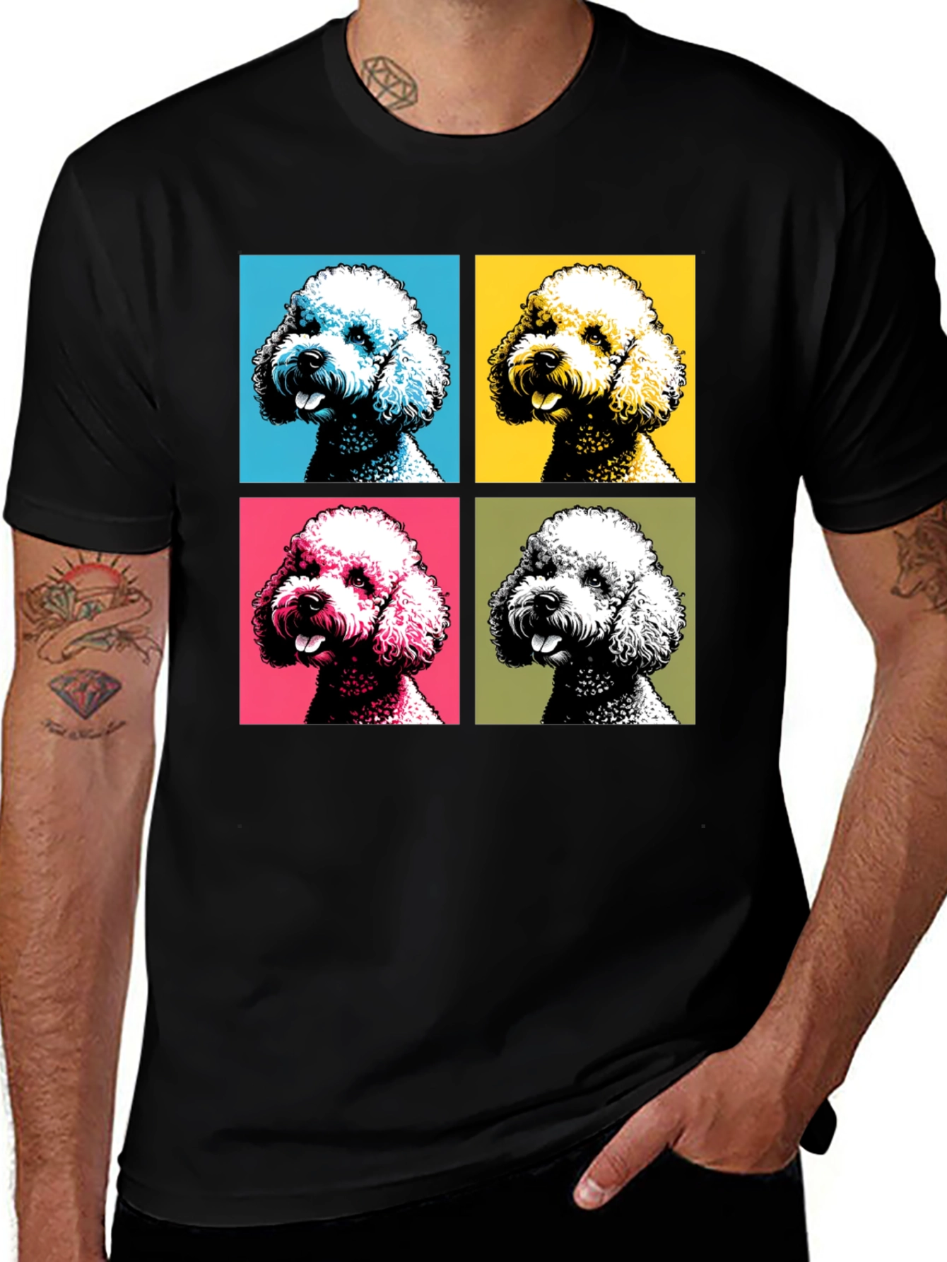 Variant 11 of Pop Art Poodle T-Shirt - Unique Graphic Tee