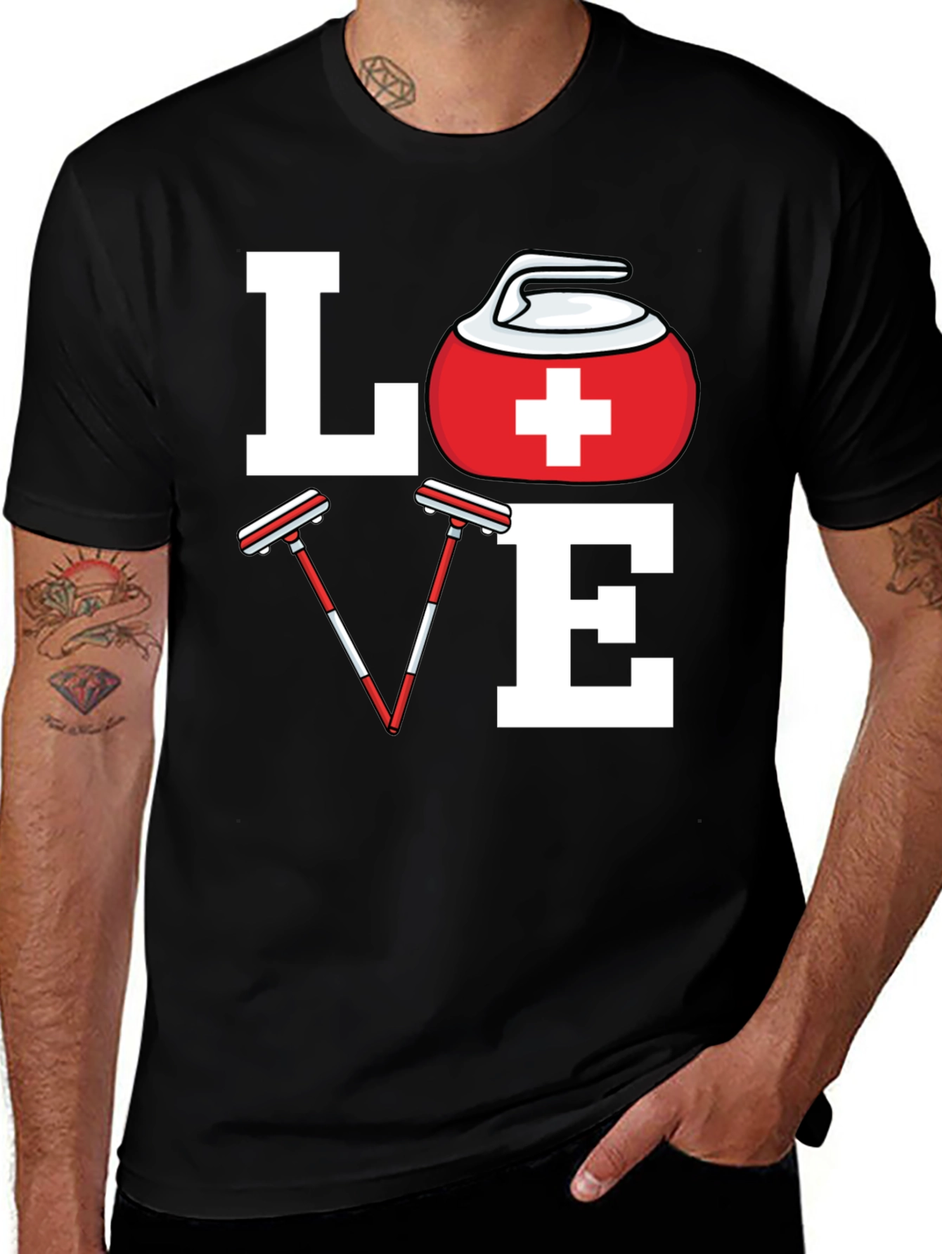 Variant 17 of Love Curling T-Shirt, Curling Lover Tee