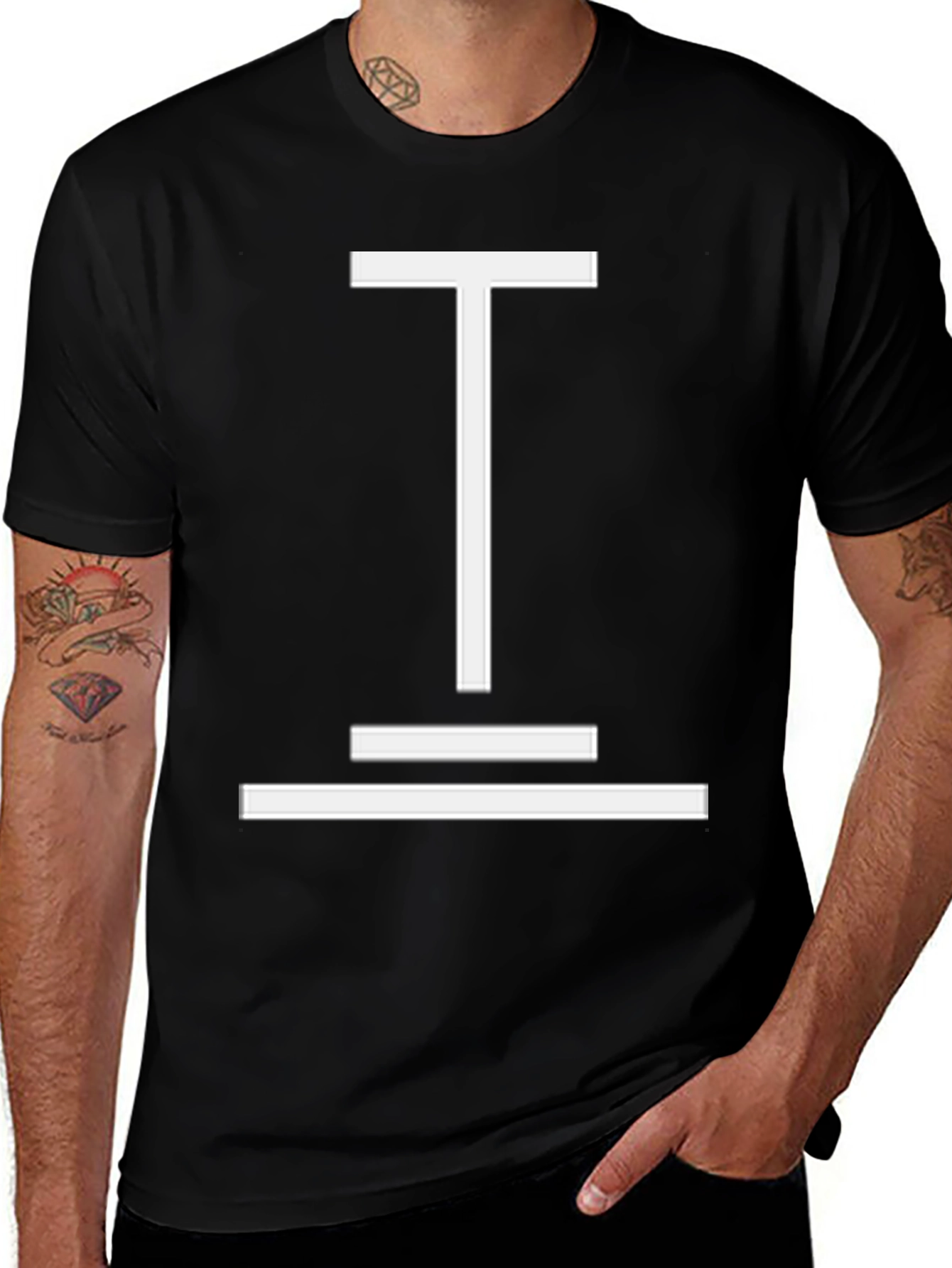 Variant 2 of Minimalist Geometric T-Shirt