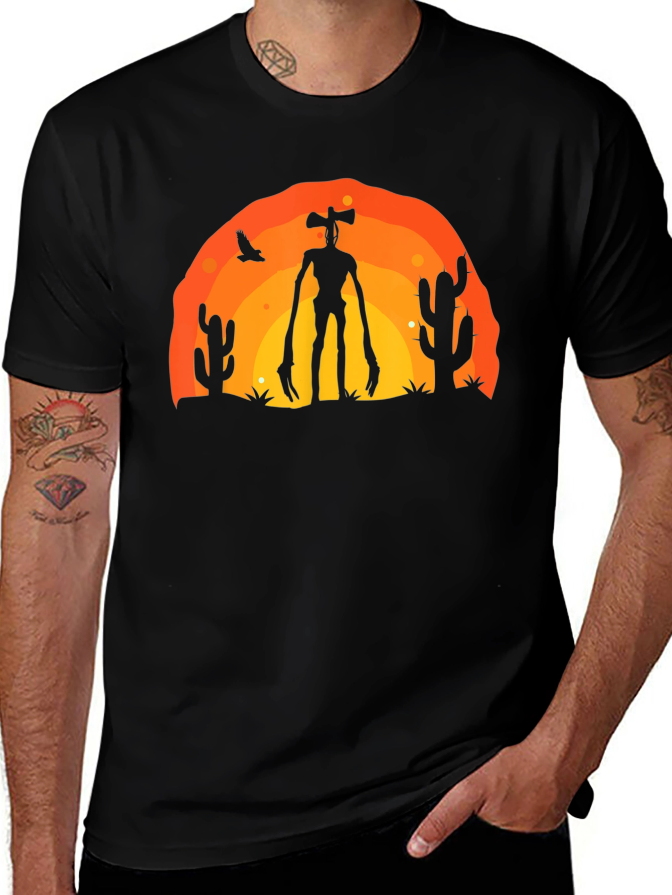 Variant 4 of Siren Head Desert Graphic T-Shirt