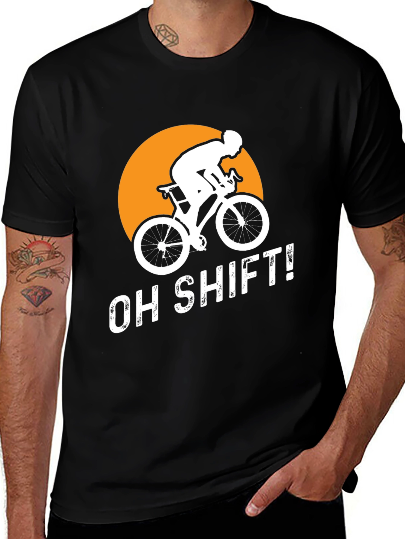 Variant 12 of Oh Shift! Cyclist Graphic Tee