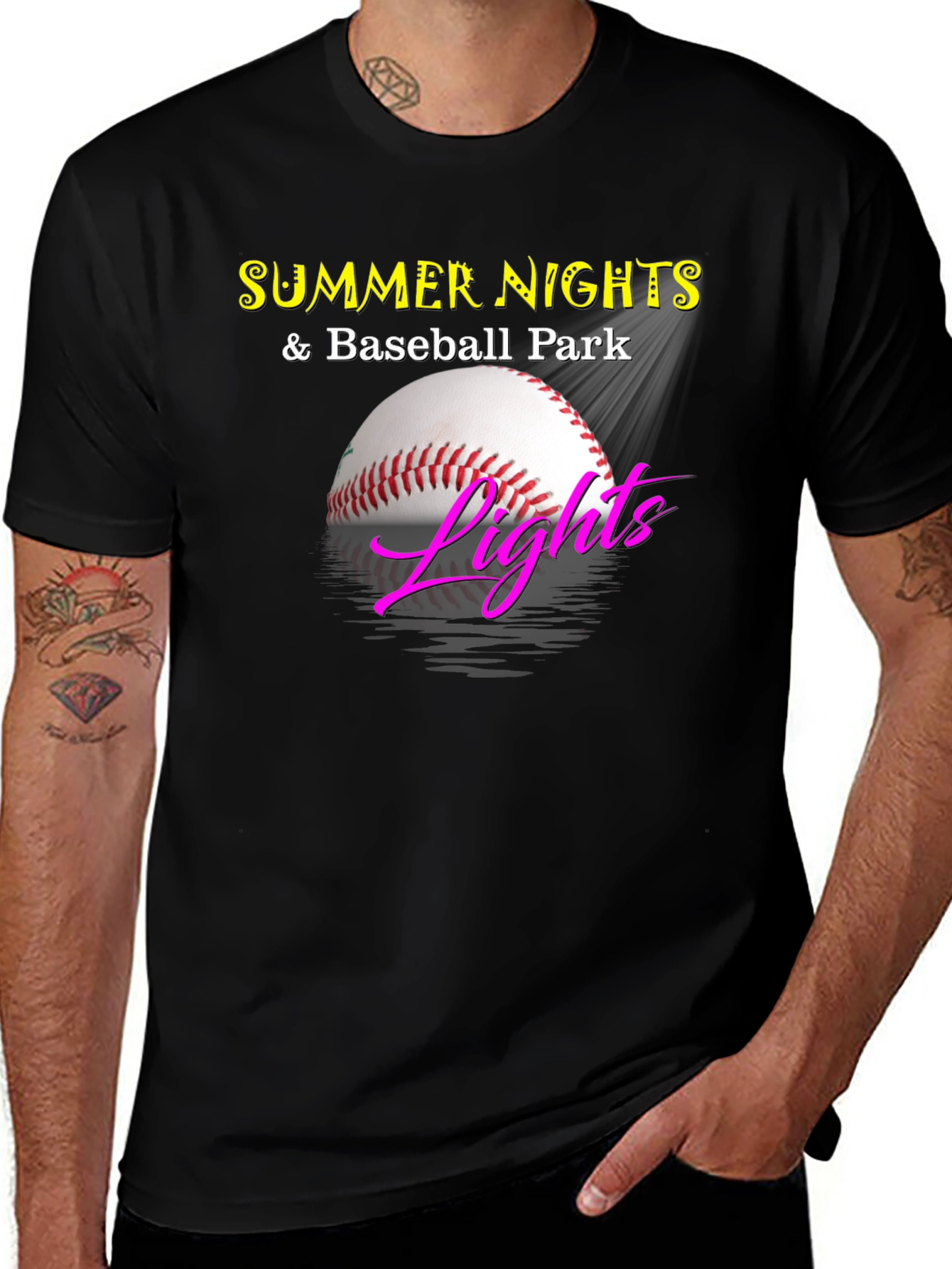 Variant 6 of Summer Nights Baseball T-Shirt