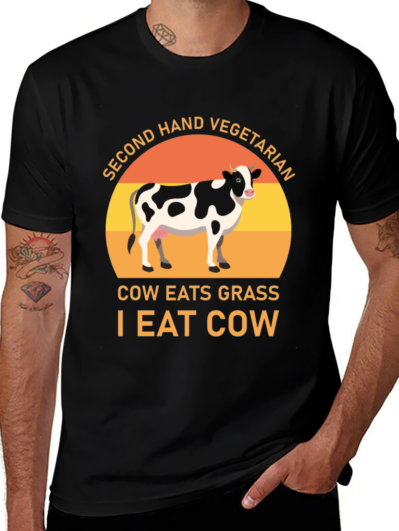 Variant 7 of Second Hand Vegetarian Graphic T-Shirt