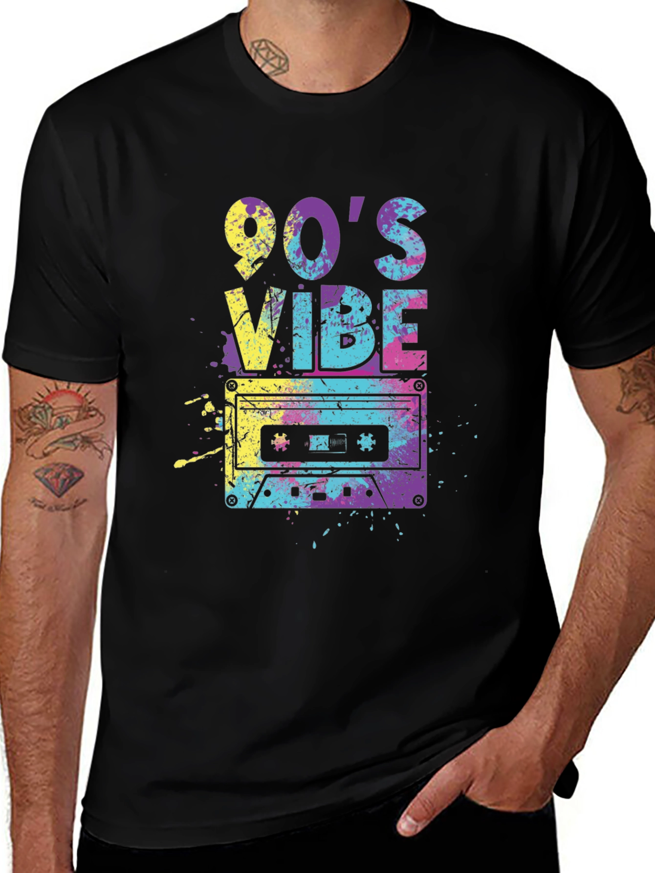 Variant 6 of Retro 90's Vibe Cassette Graphic Tee