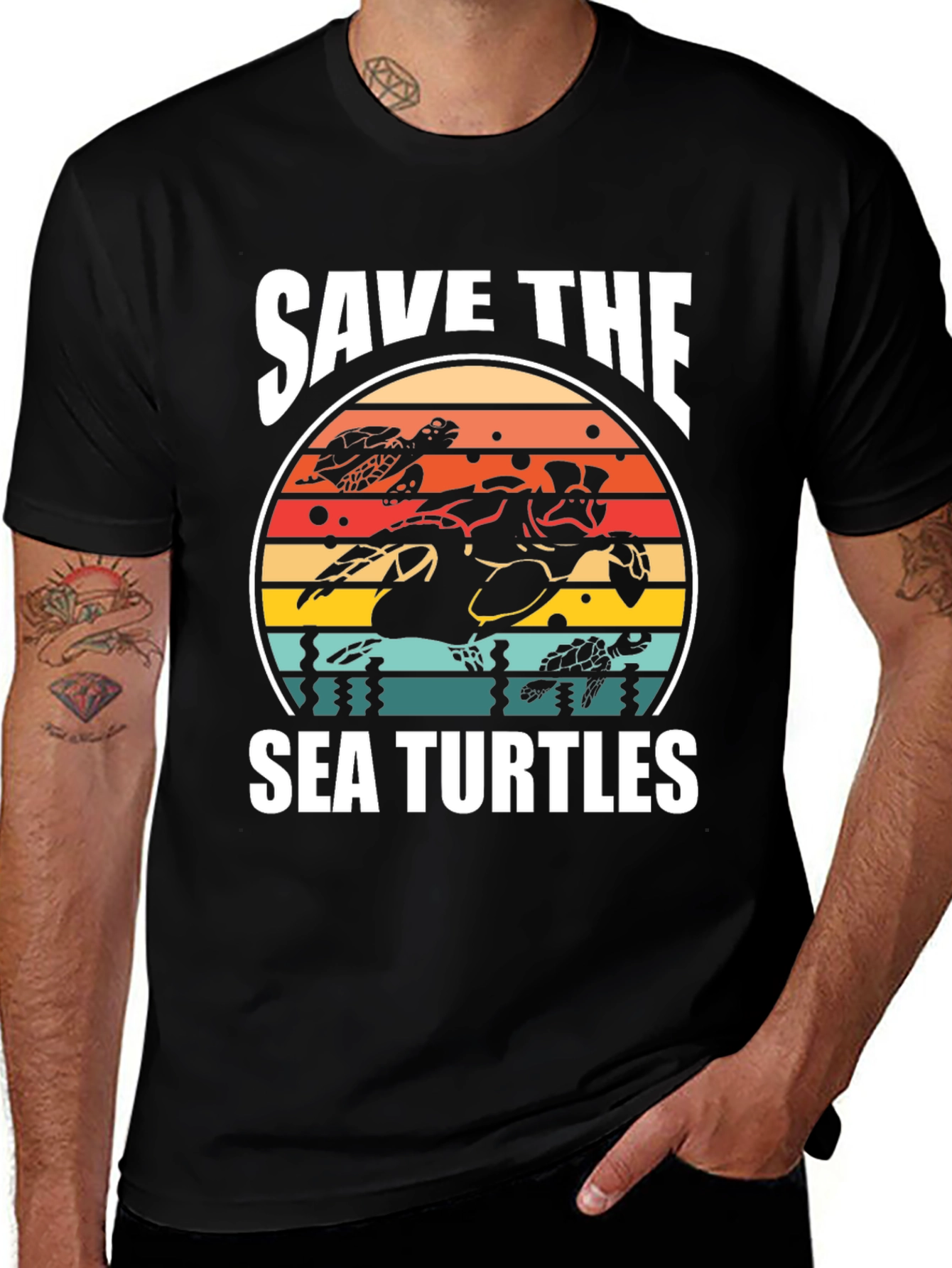 Variant 22 of Save the Sea Turtles Graphic T-Shirt