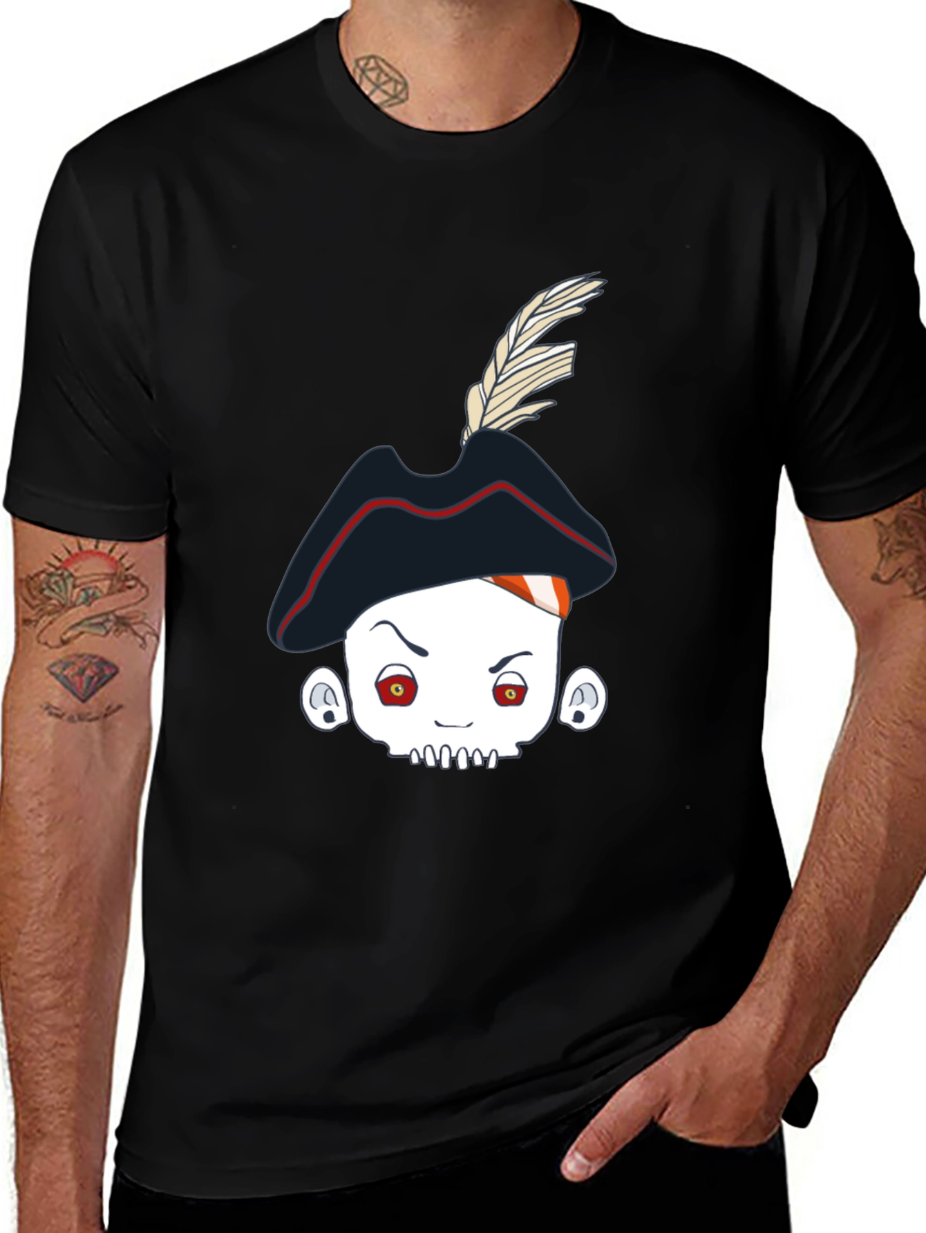 Variant 23 of Pirate Skull Tee - Unique Graphic T-Shirt