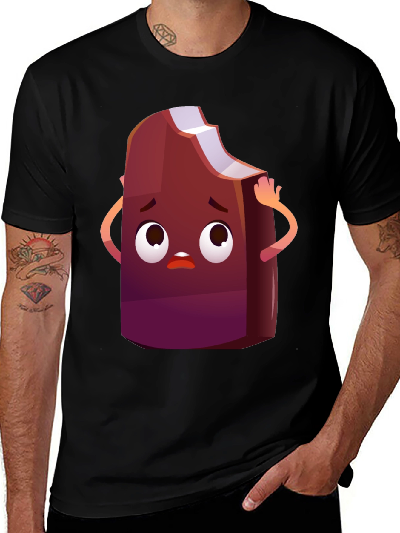 Variant 27 of Cartoon Ice Cream T-Shirt - Funny Graphic Tee
