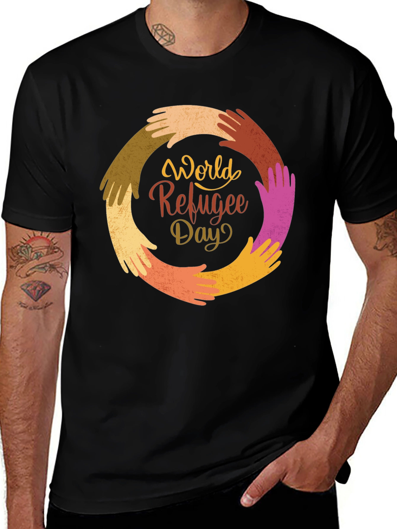 World Refugee Day Graphic Tee - Unity & Support