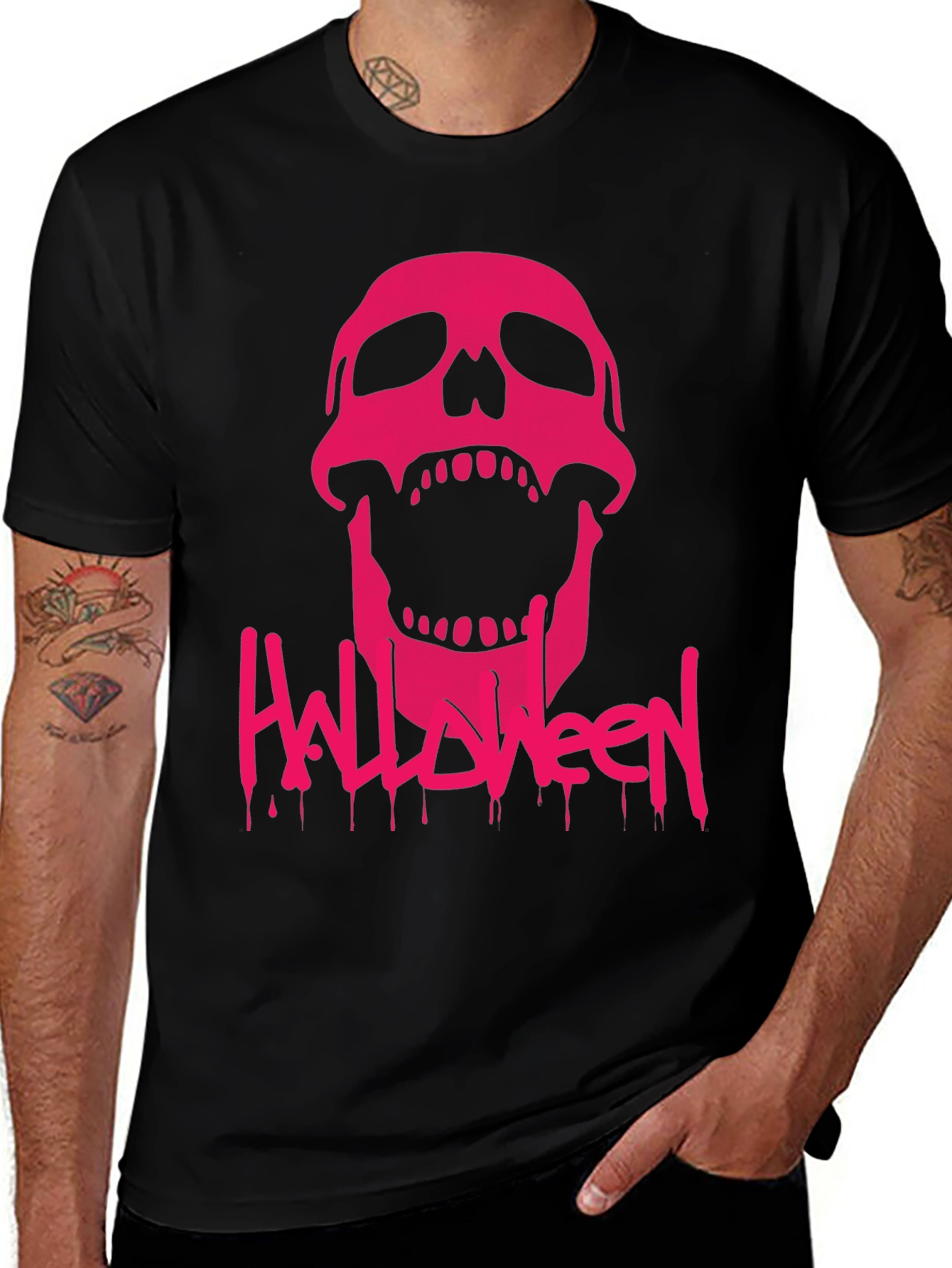 Variant 26 of Halloween Skull Graphic T-Shirt