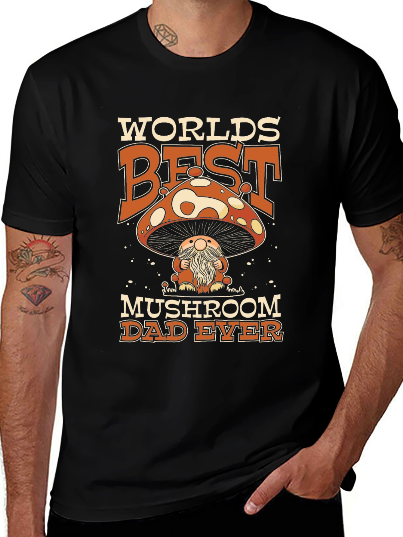 Variant 24 of World's Best Mushroom Dad Ever T-Shirt