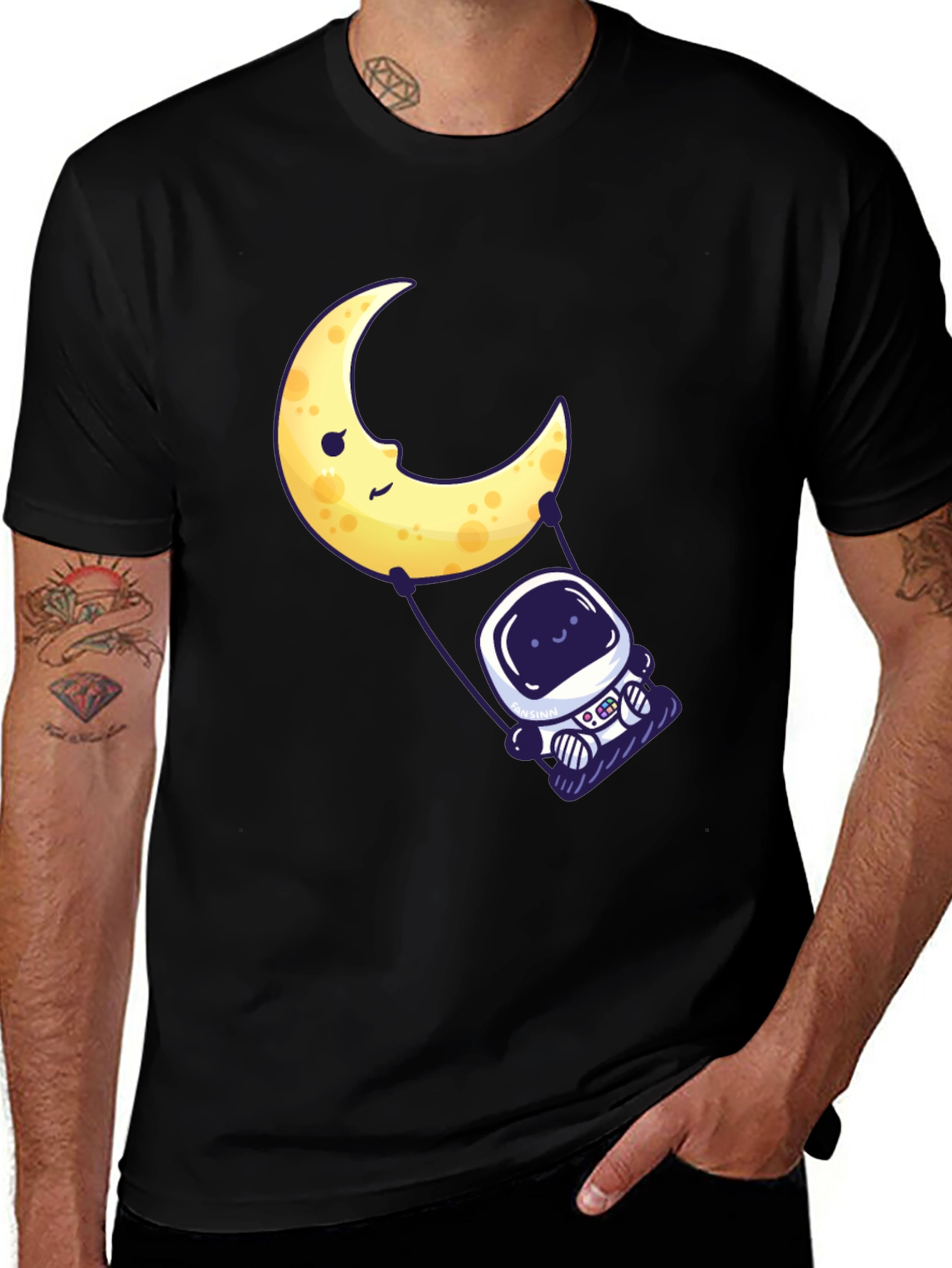 Variant 28 of Astronaut Moon Swing Graphic Tee
