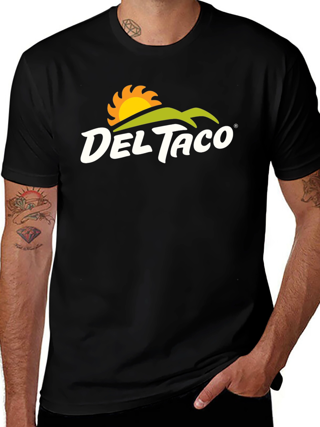 Del Taco Black T-Shirt, Graphic Tee