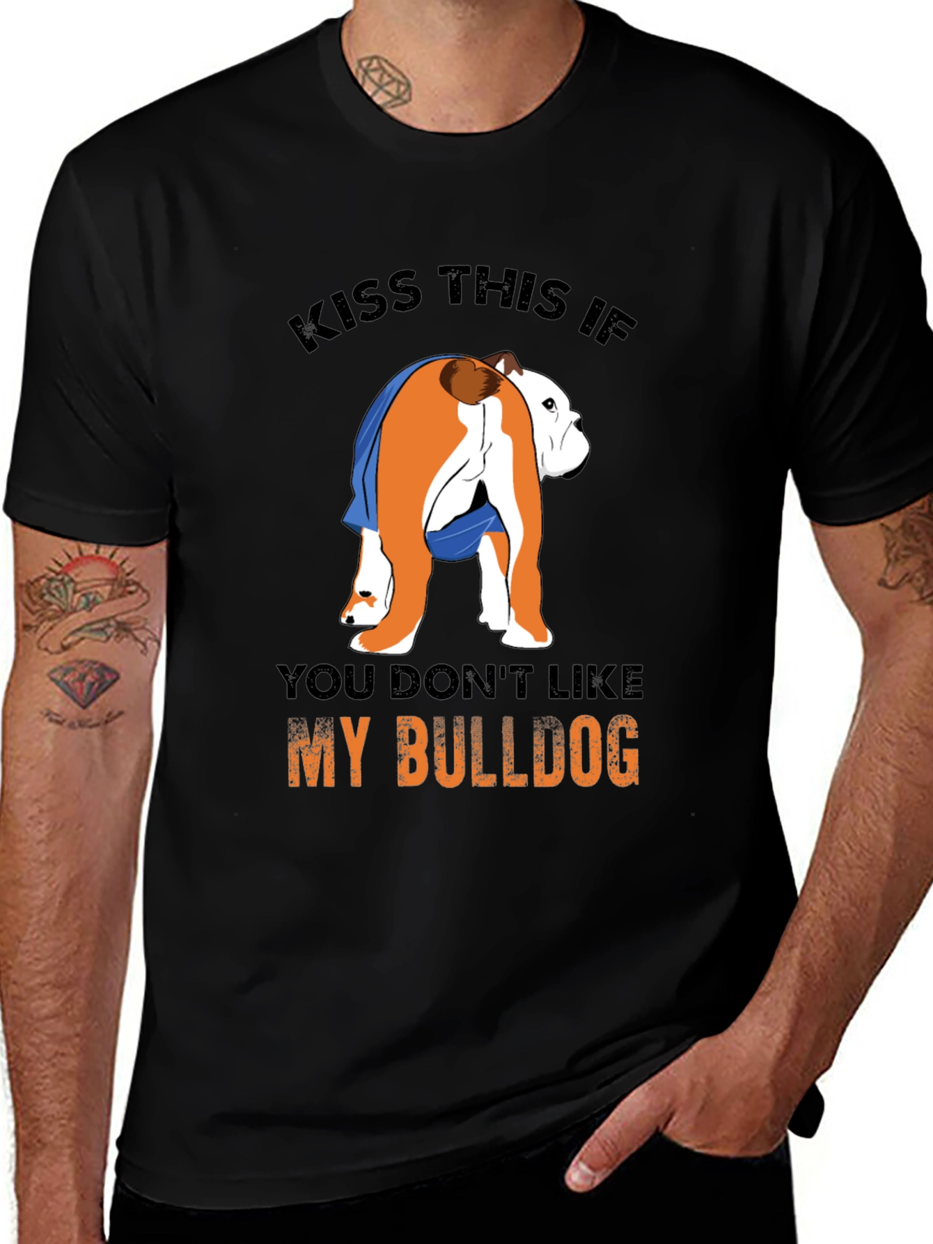Variant 27 of Kiss This If You Don't Like My Bulldog T-Shirt