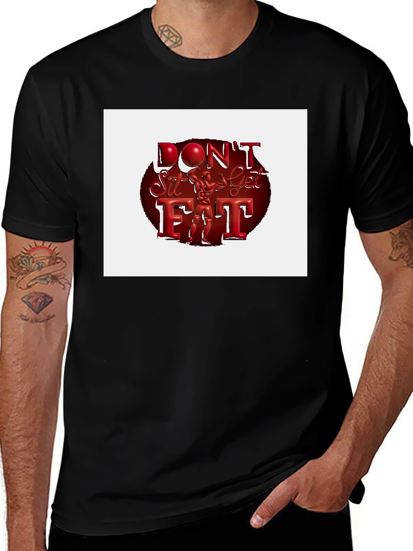 Variant 9 of Don't Sit Get Fit T-Shirt