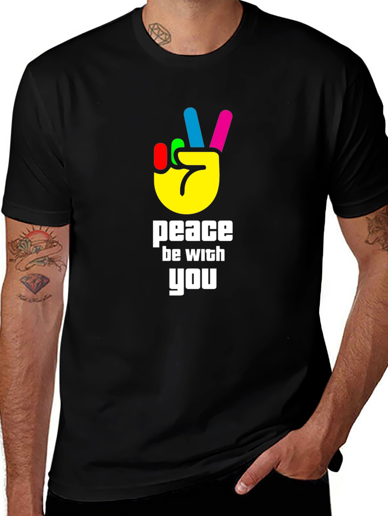 Variant 30 of Peace Be With You Graphic T-Shirt