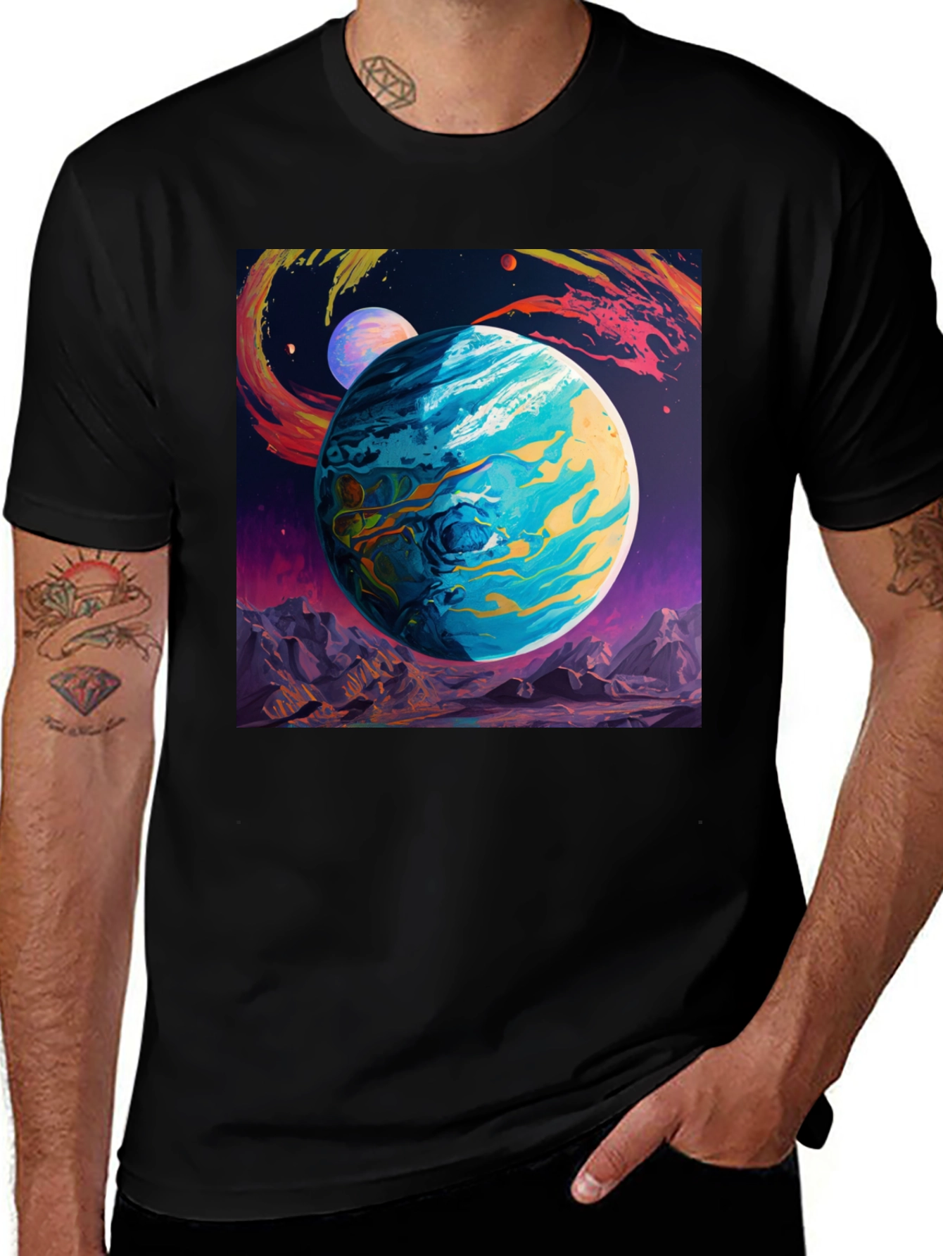 Variant 23 of Space Planet T-Shirt