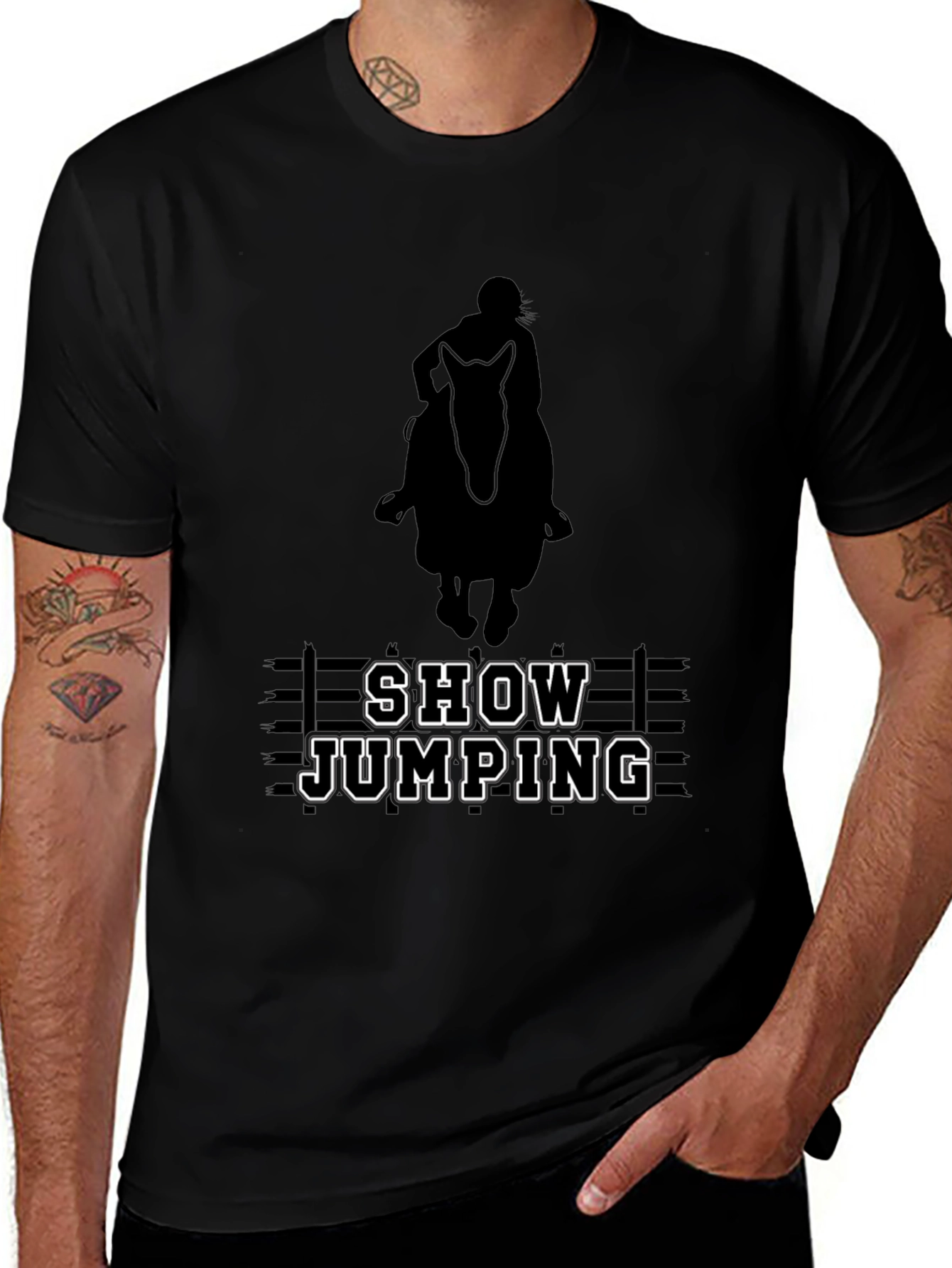 Variant 14 of Equestrian Show Jumping T-Shirt