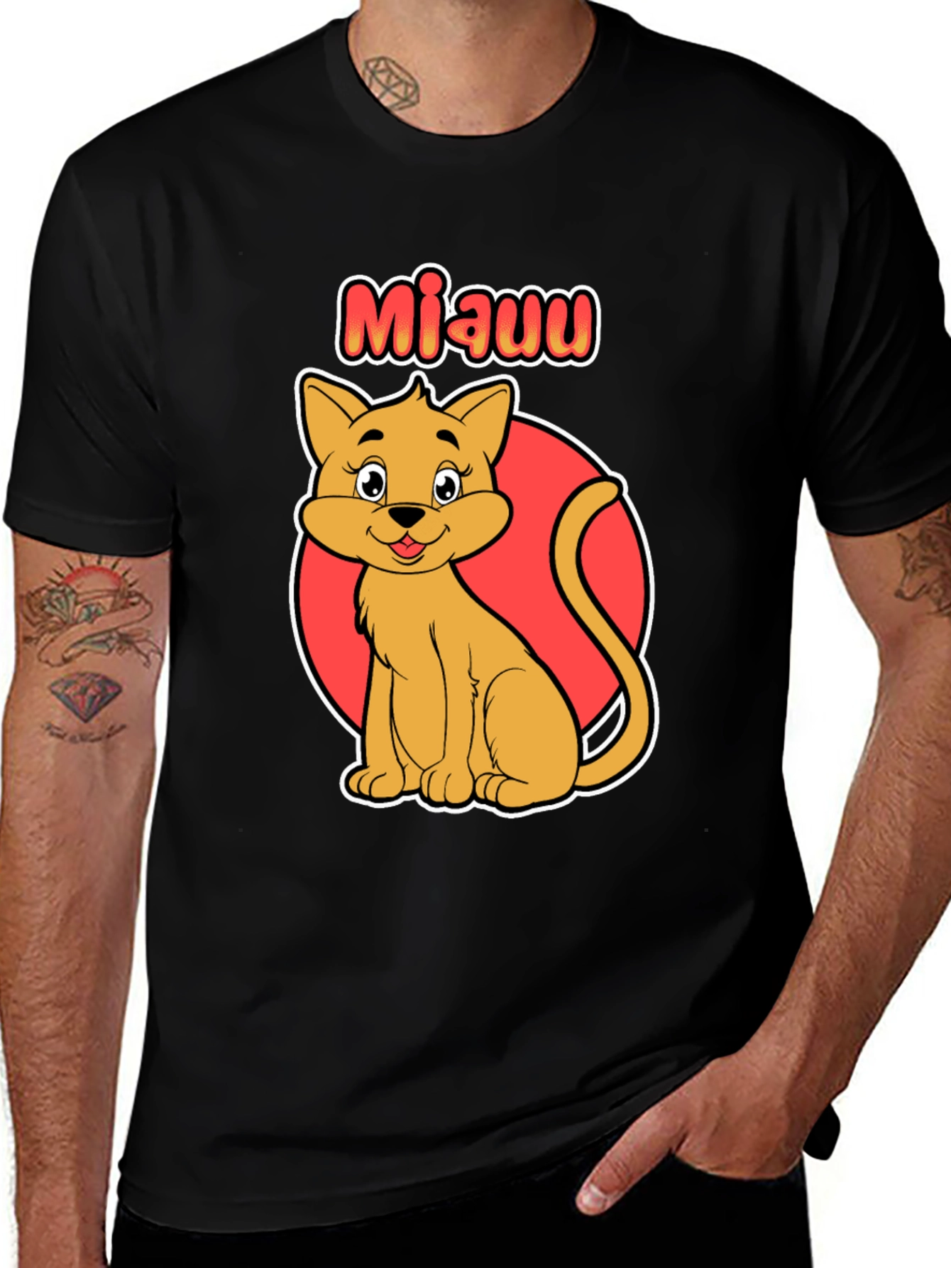 Variant 22 of Cute Cat Cartoon Graphic T-Shirt