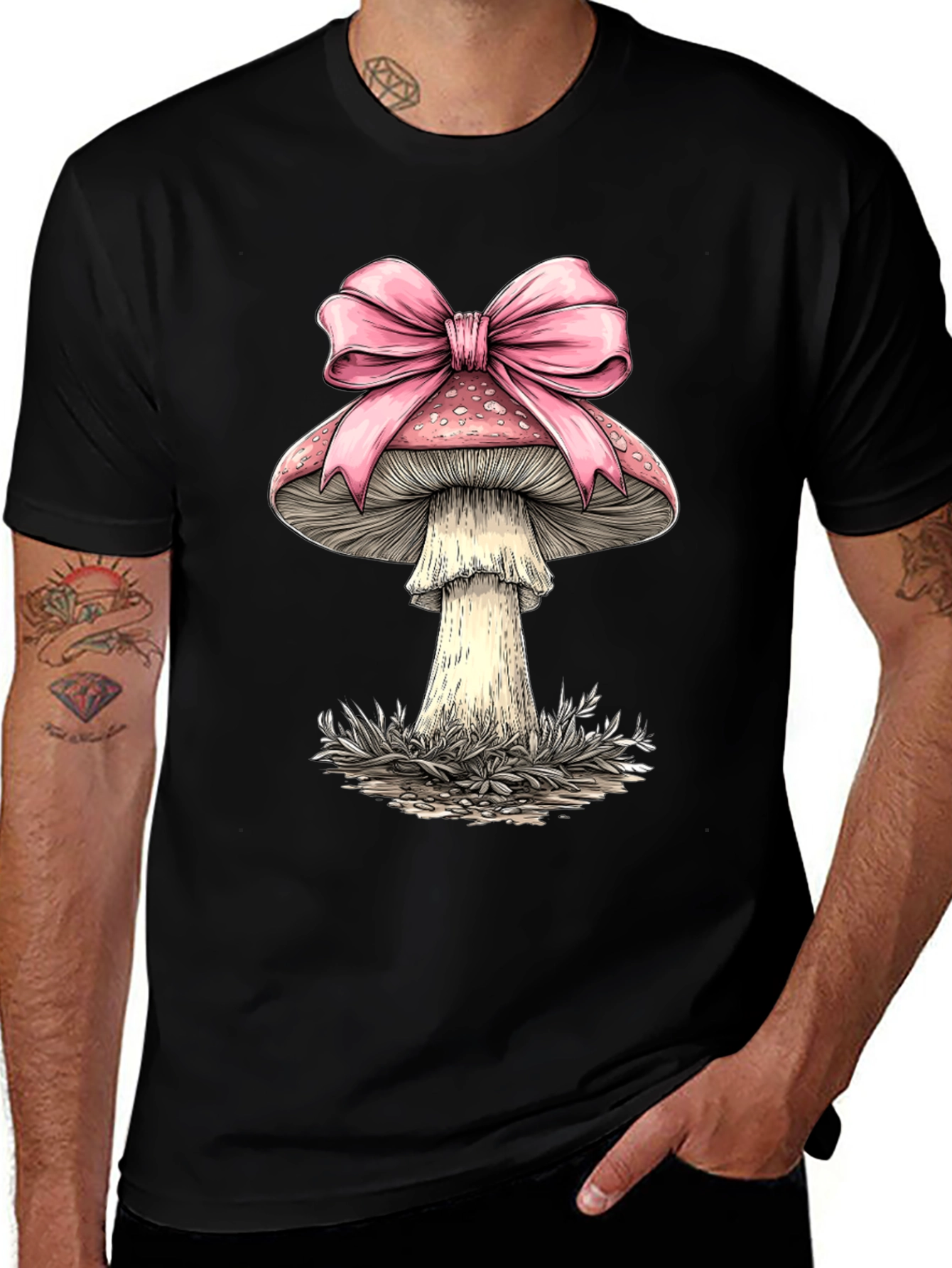 Variant 28 of Mushroom Bow T-Shirt - Funky Design