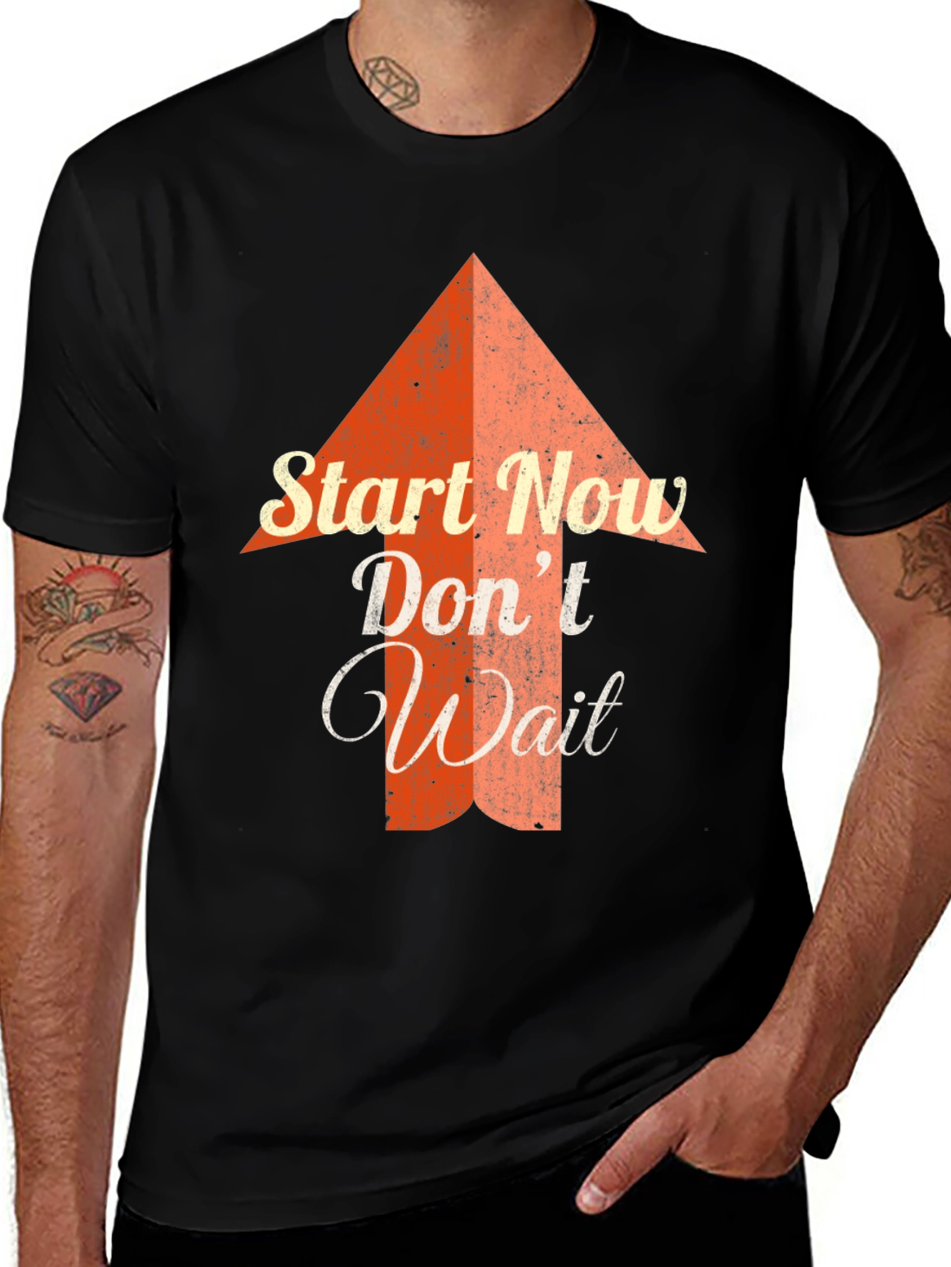 Variant 6 of Start Now Graphic Tee - Inspiring Design