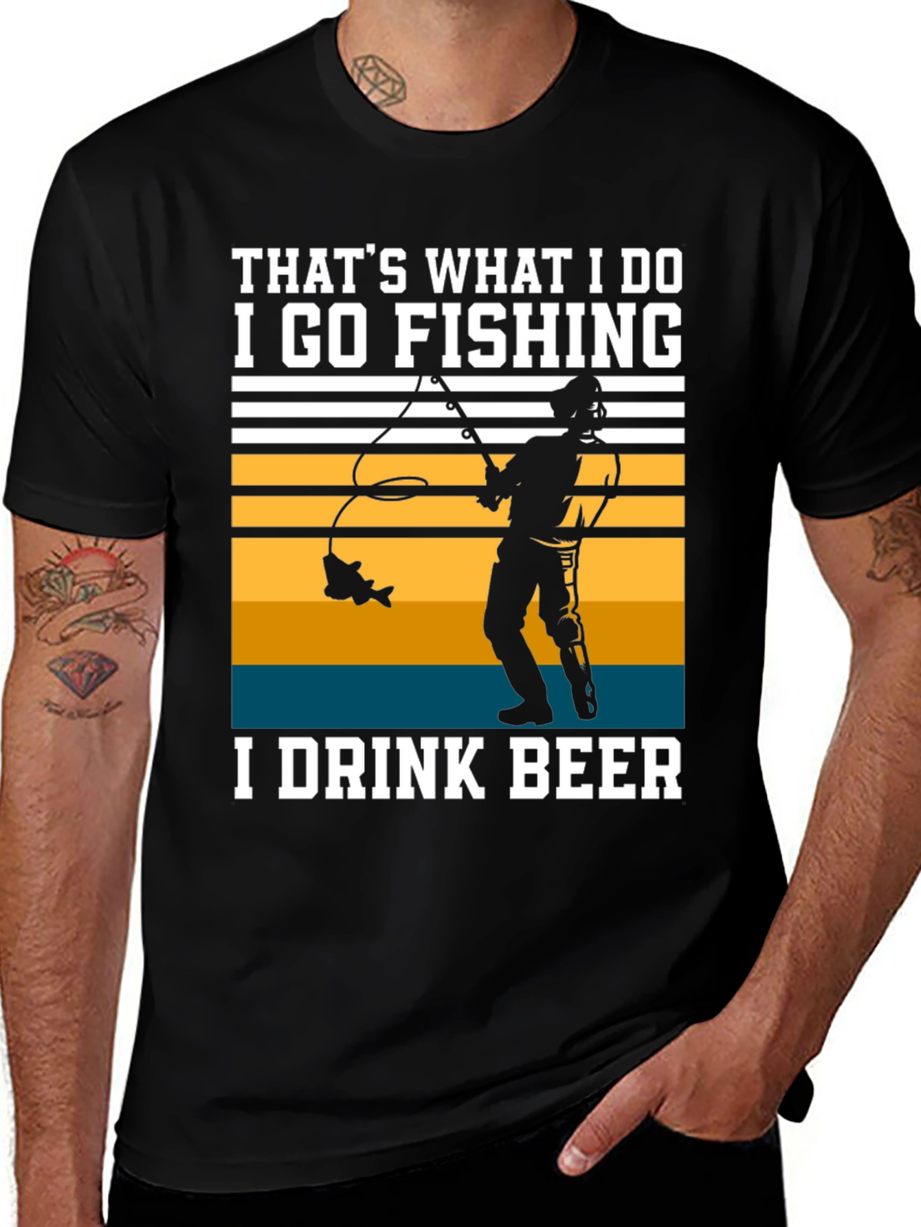 Variant 22 of Fishing & Beer T-Shirt - That's What I Do