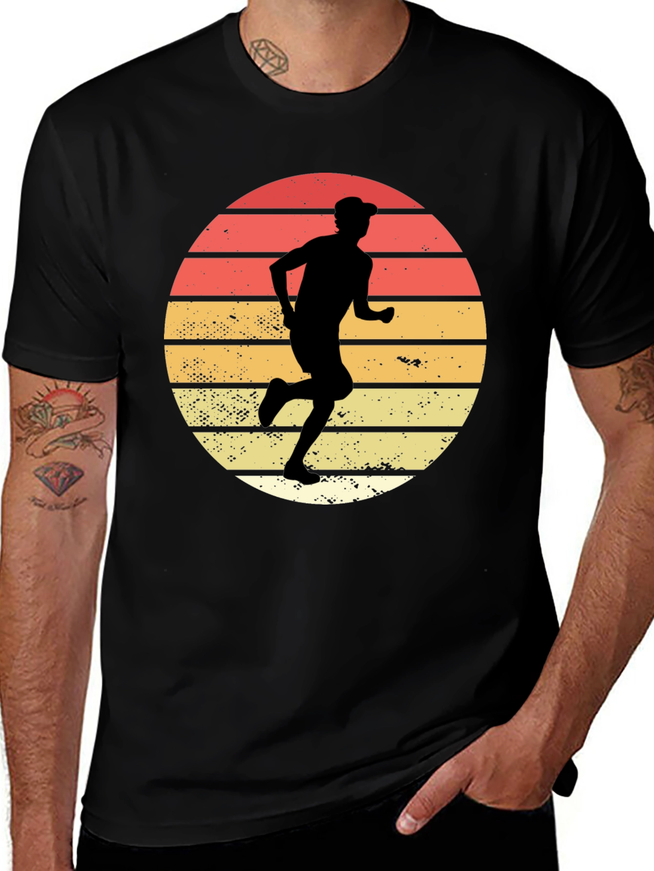 Variant 13 of Retro Runner Graphic T-Shirt