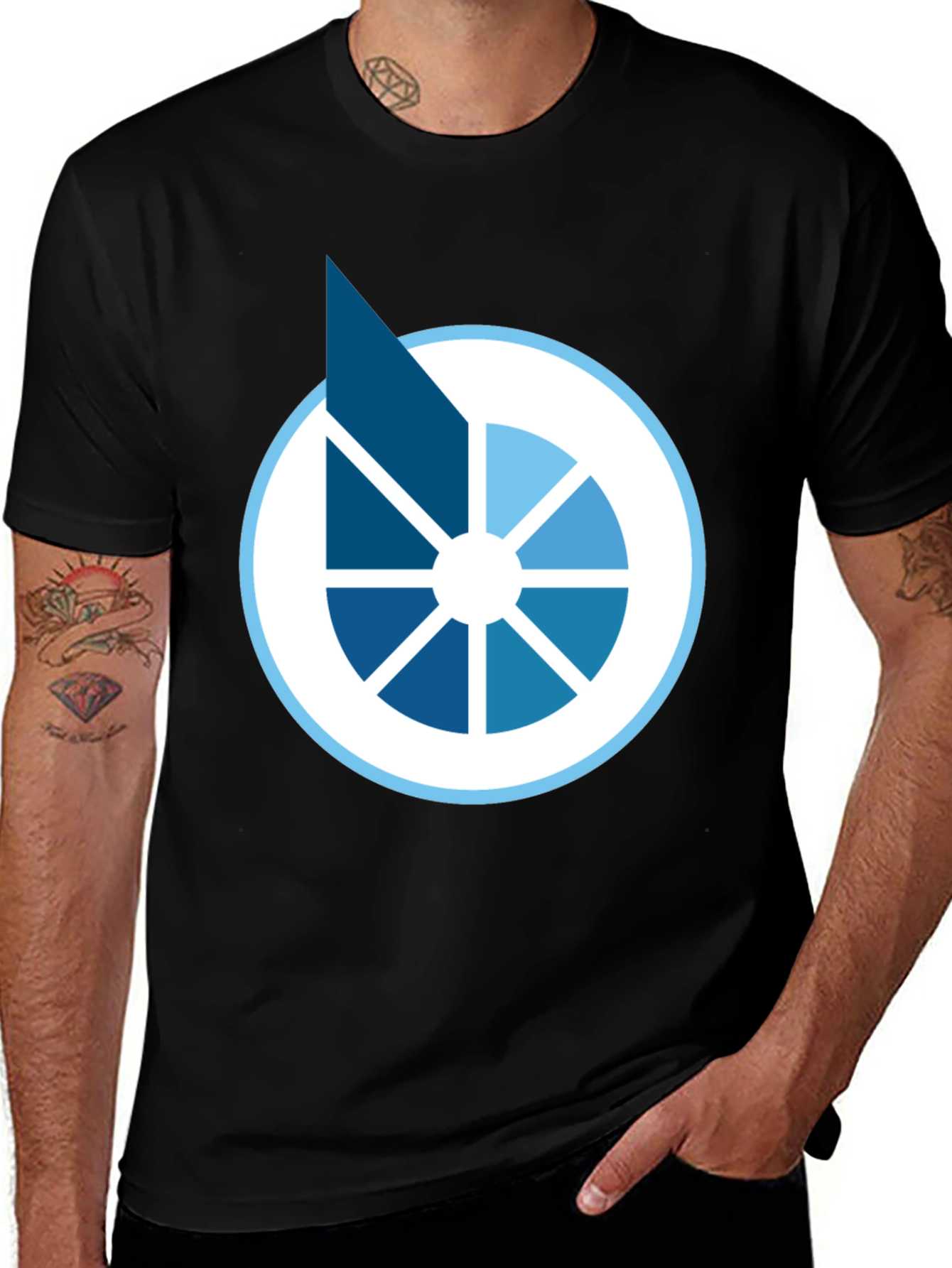 Variant 28 of Modern Graphic Tee - Abstract Circle Design