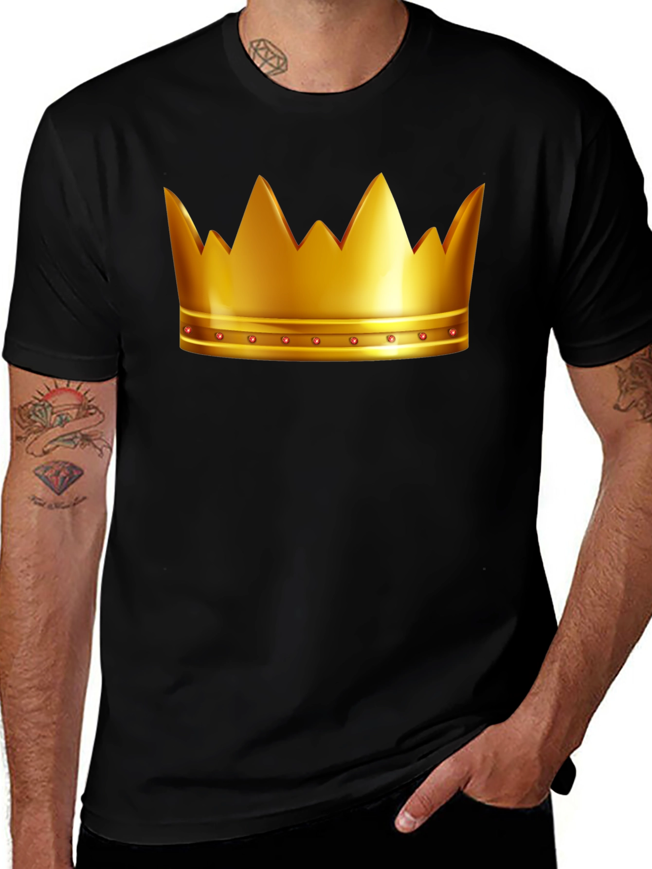 Variant 29 of Royal Crown Graphic Tee - Kingly Black T-Shirt