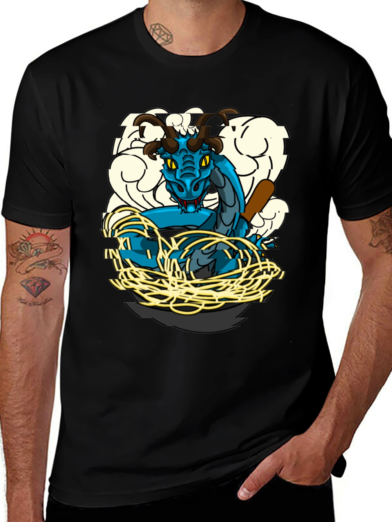 Variant 18 of Dragon & Baseball Bat Graphic T-Shirt