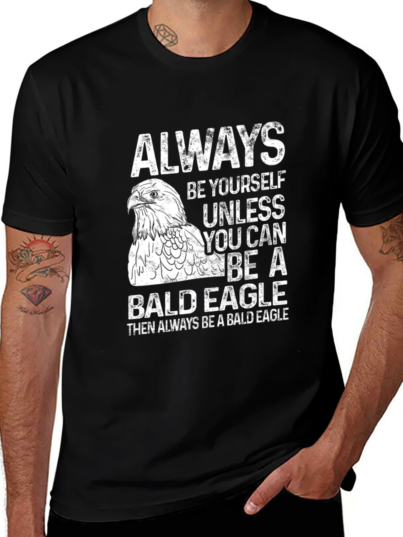 Variant 27 of Always Be a Bald Eagle Graphic Tee