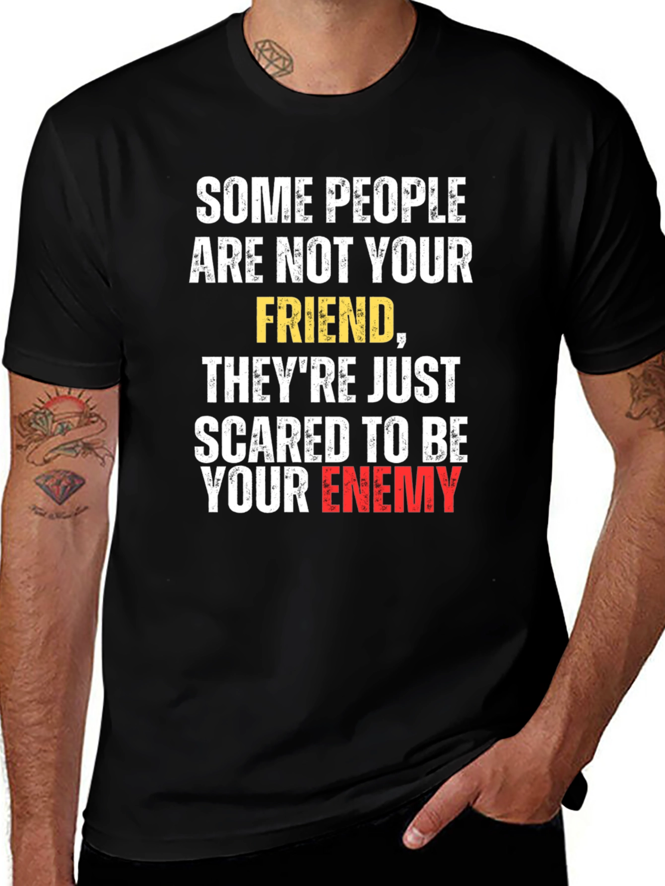 Variant 19 of Sarcastic Friend Enemy Graphic Tee