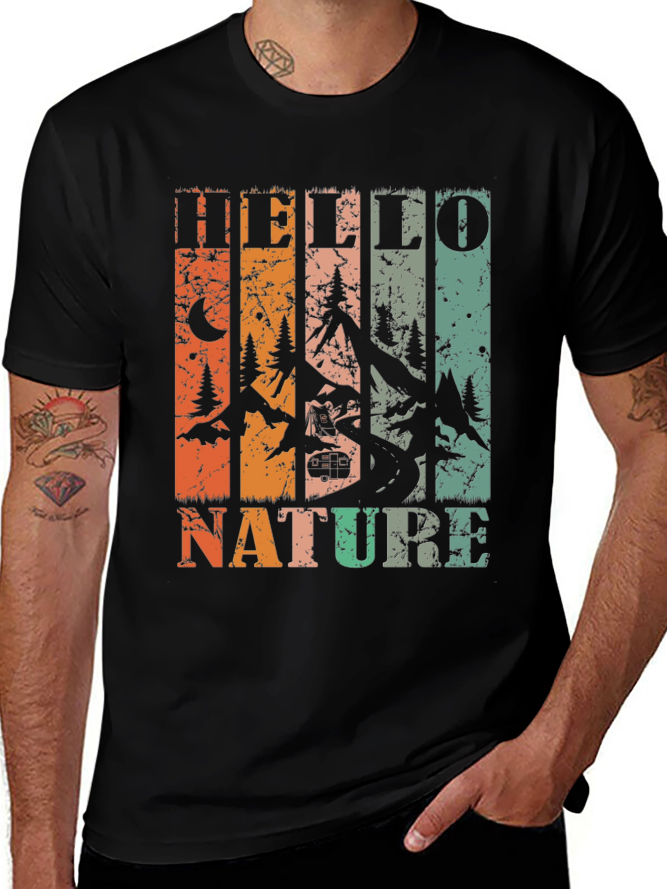 Hello Nature Graphic Print T-Shirt