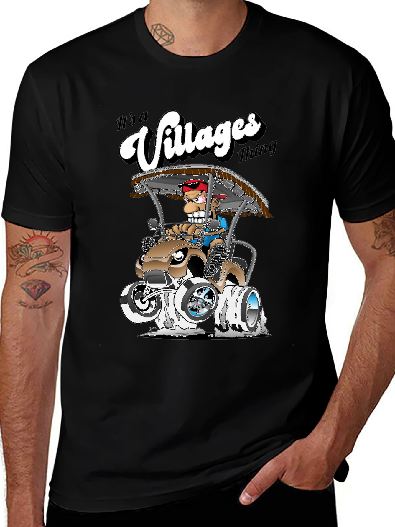 Variant 30 of It's A Villages Thing Cartoon T-Shirt
