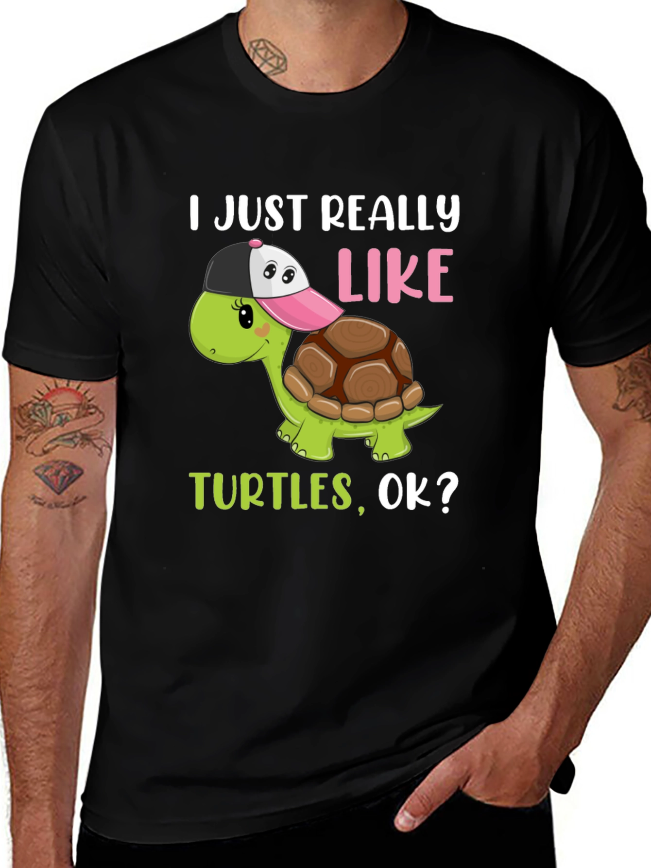 Variant 5 of I Just Really Like Turtles T-Shirt