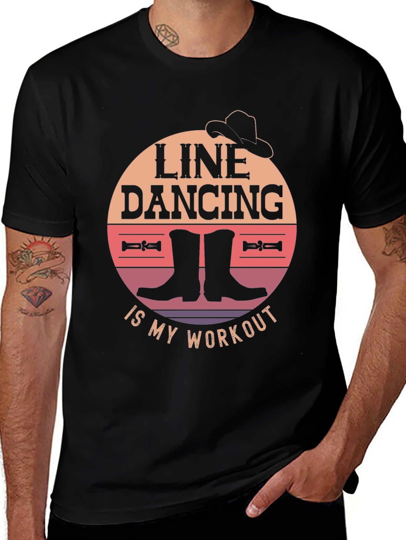 Variant 27 of Line Dancing Workout T-Shirt