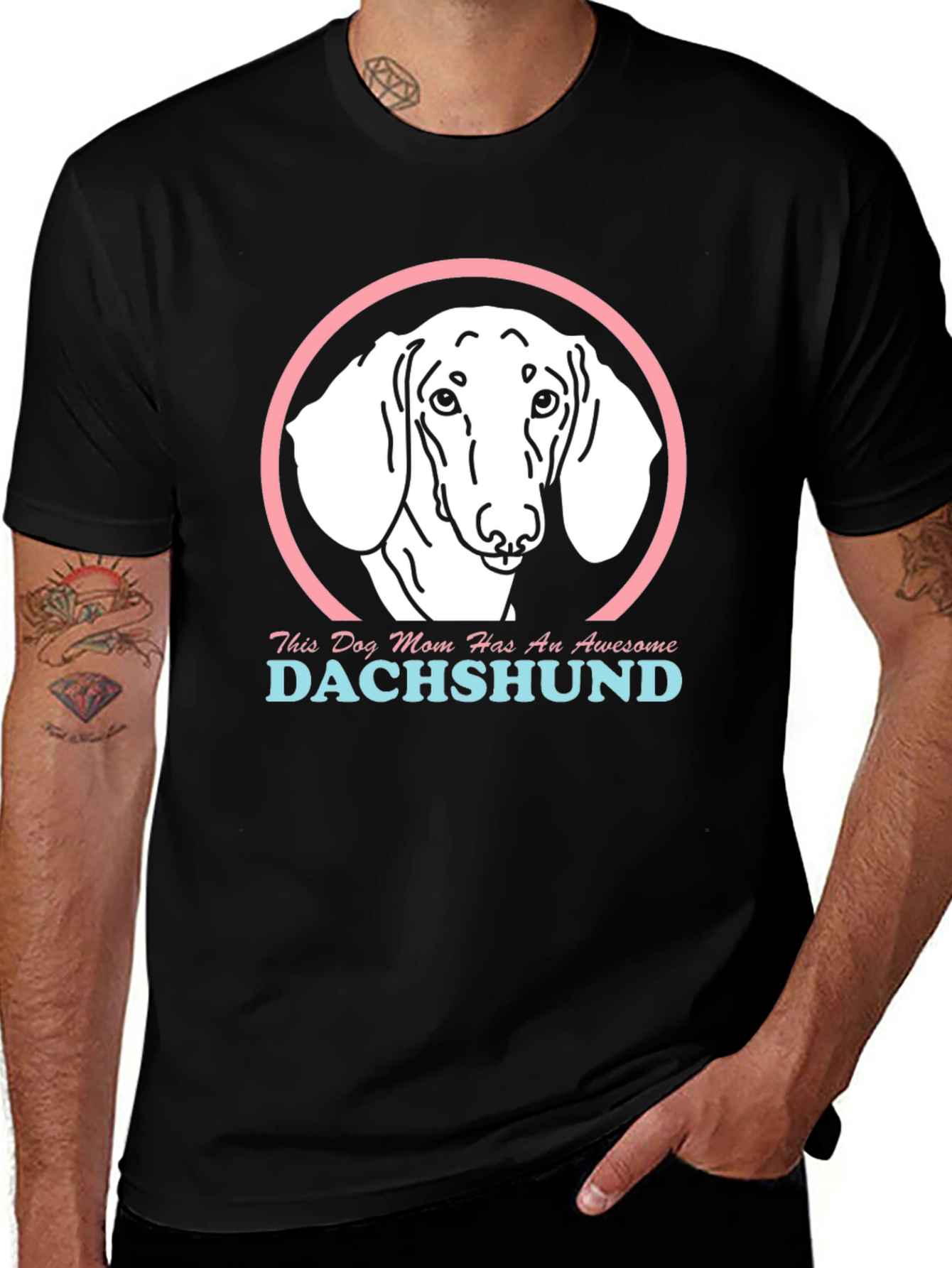 Variant 18 of Awesome Dachshund Dog Mom T-Shirt