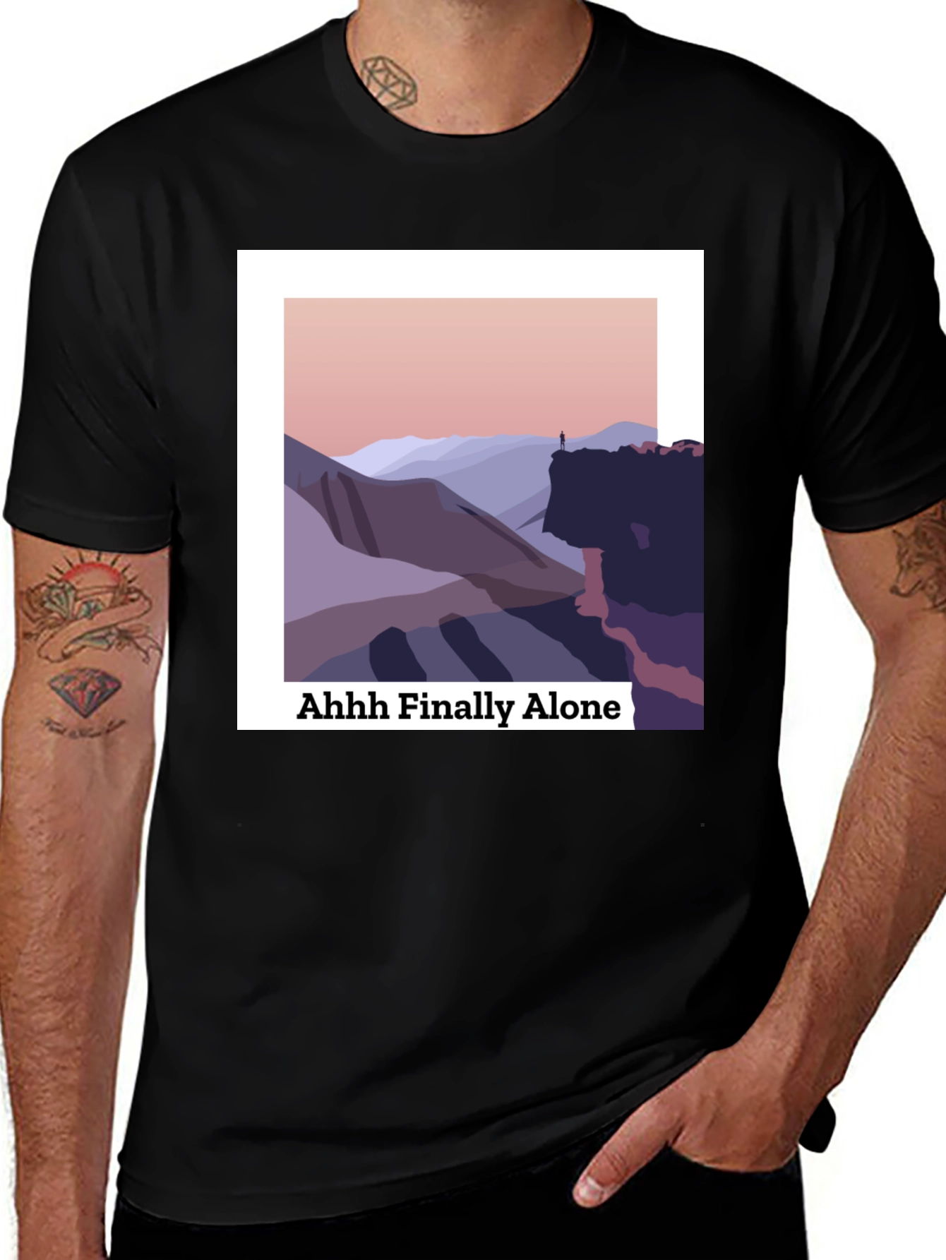 Variant 3 of Finally Alone Graphic T-Shirt